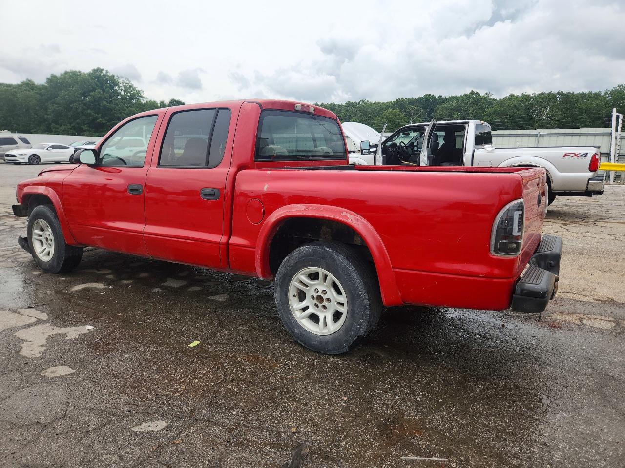 2003 Dodge Dakota Quad Sport Красный vin: 1D7HL38X23S275669