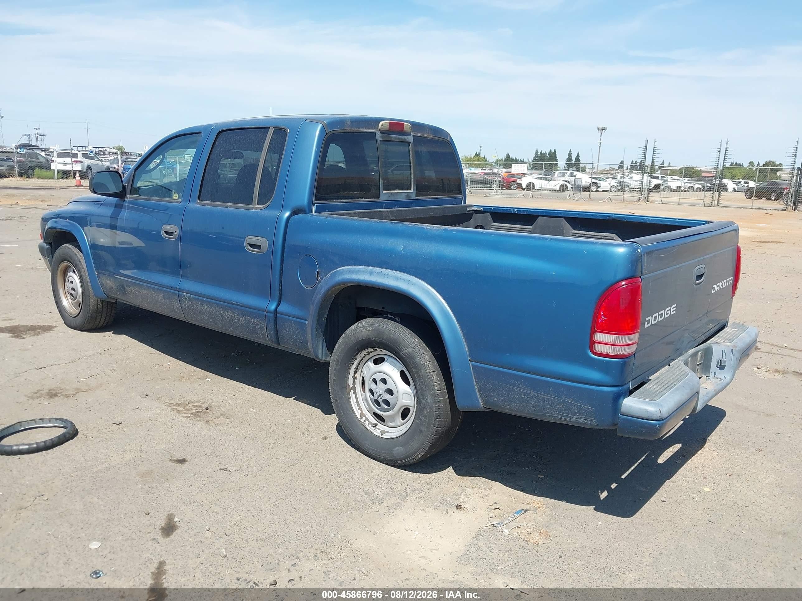 2003 Dodge Dakota Sport/sxt Синий vin: 1D7HL38X63S196313