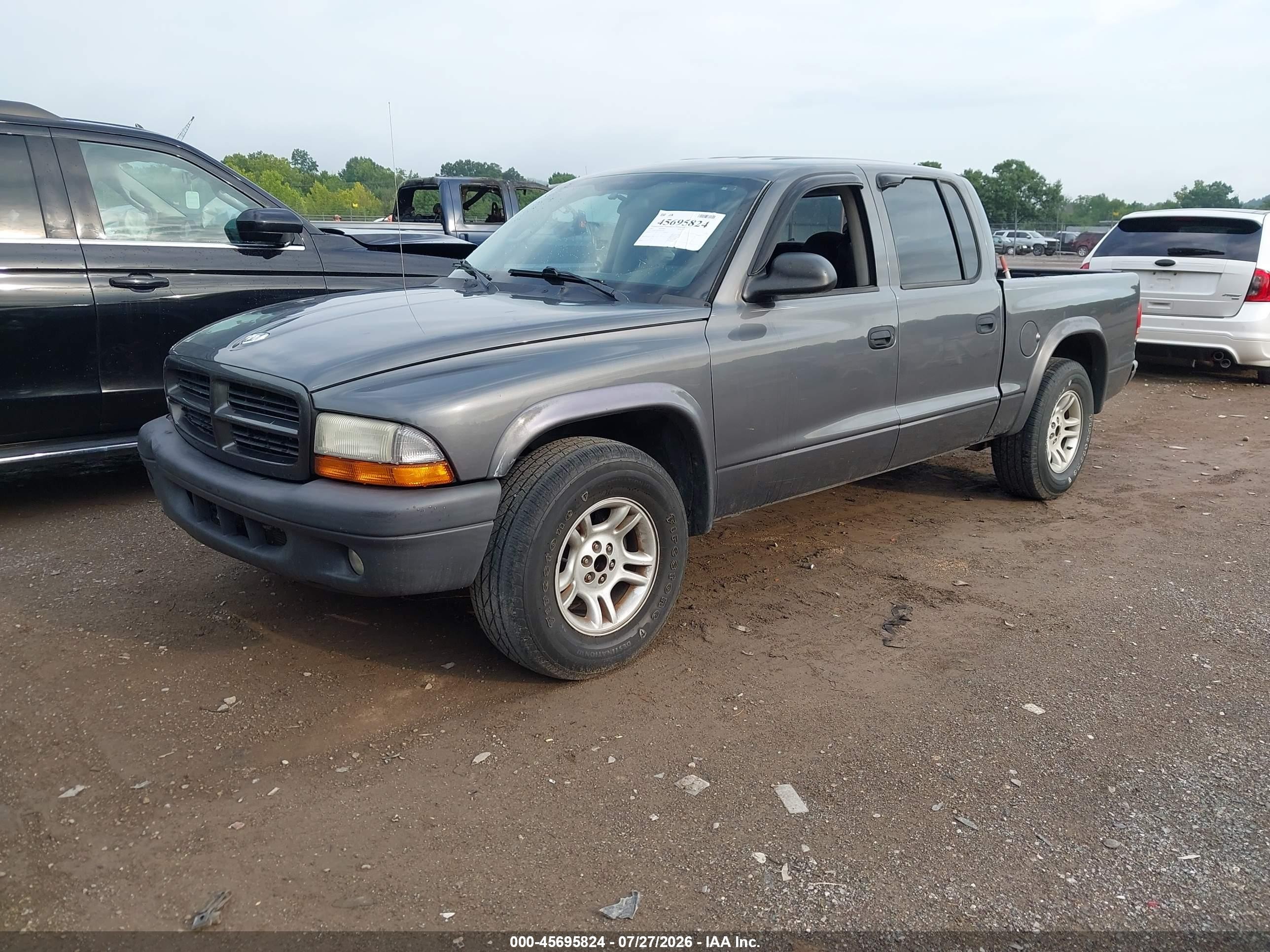 2003 Dodge Dakota Sport/sxt Gray vin: 1D7HL38X63S381395