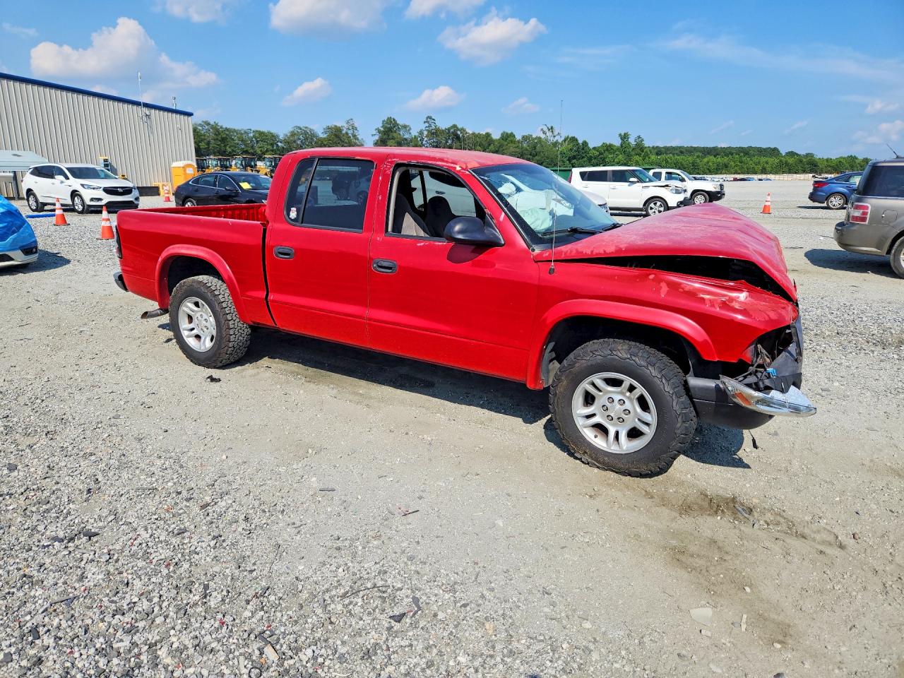 2003 Dodge Dakota Quad Sport Red vin: 1D7HL38X93S228641