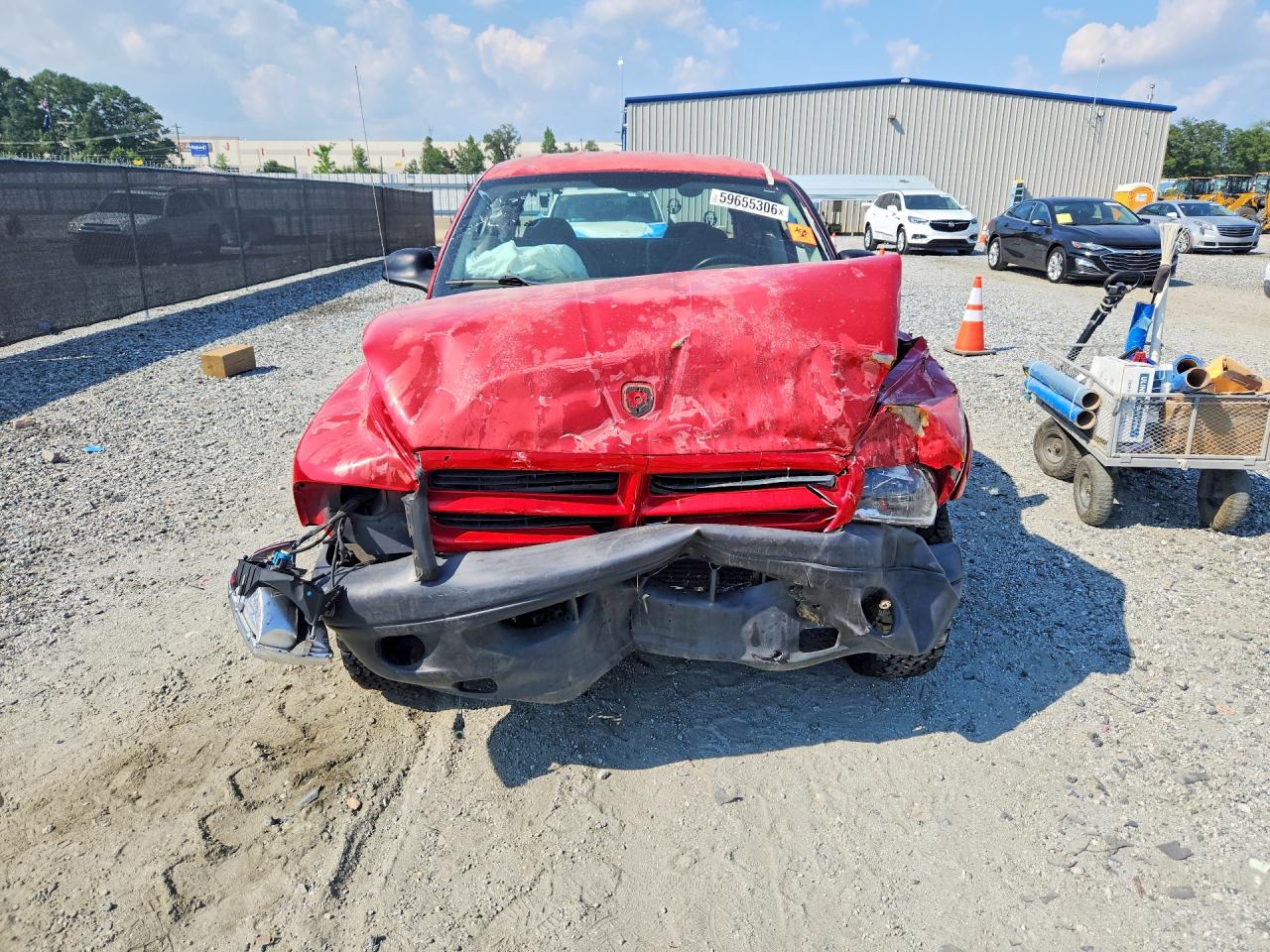 2003 Dodge Dakota Quad Sport Red vin: 1D7HL38X93S228641