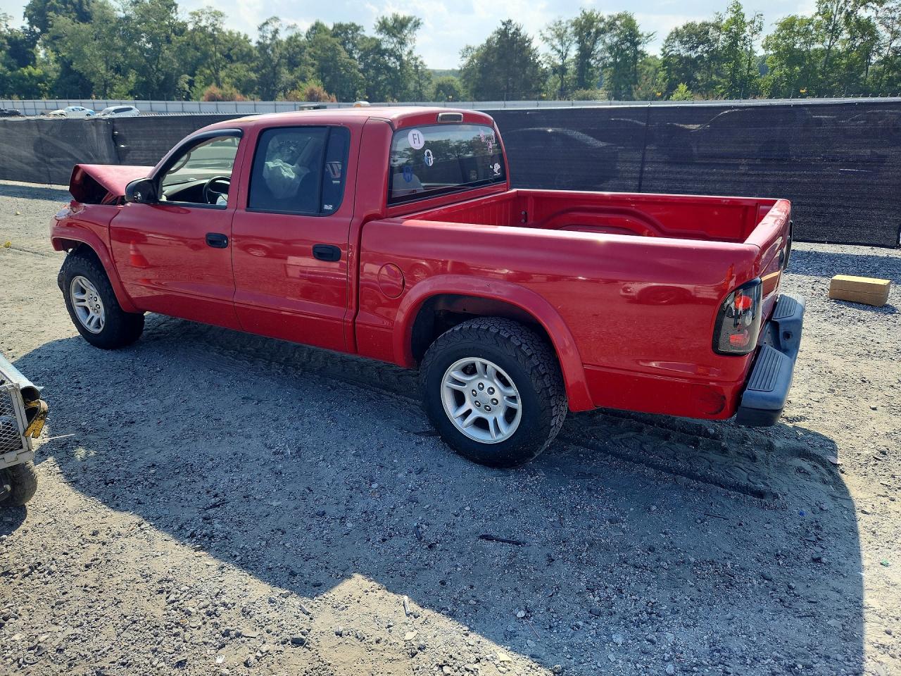2003 Dodge Dakota Quad Sport Red vin: 1D7HL38X93S228641