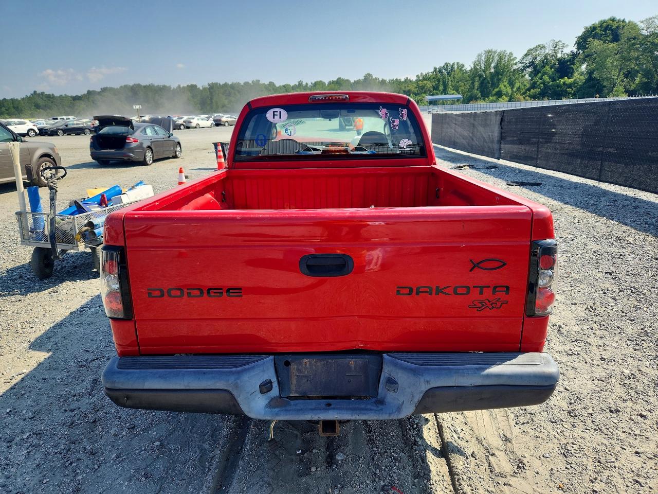 2003 Dodge Dakota Quad Sport Red vin: 1D7HL38X93S228641