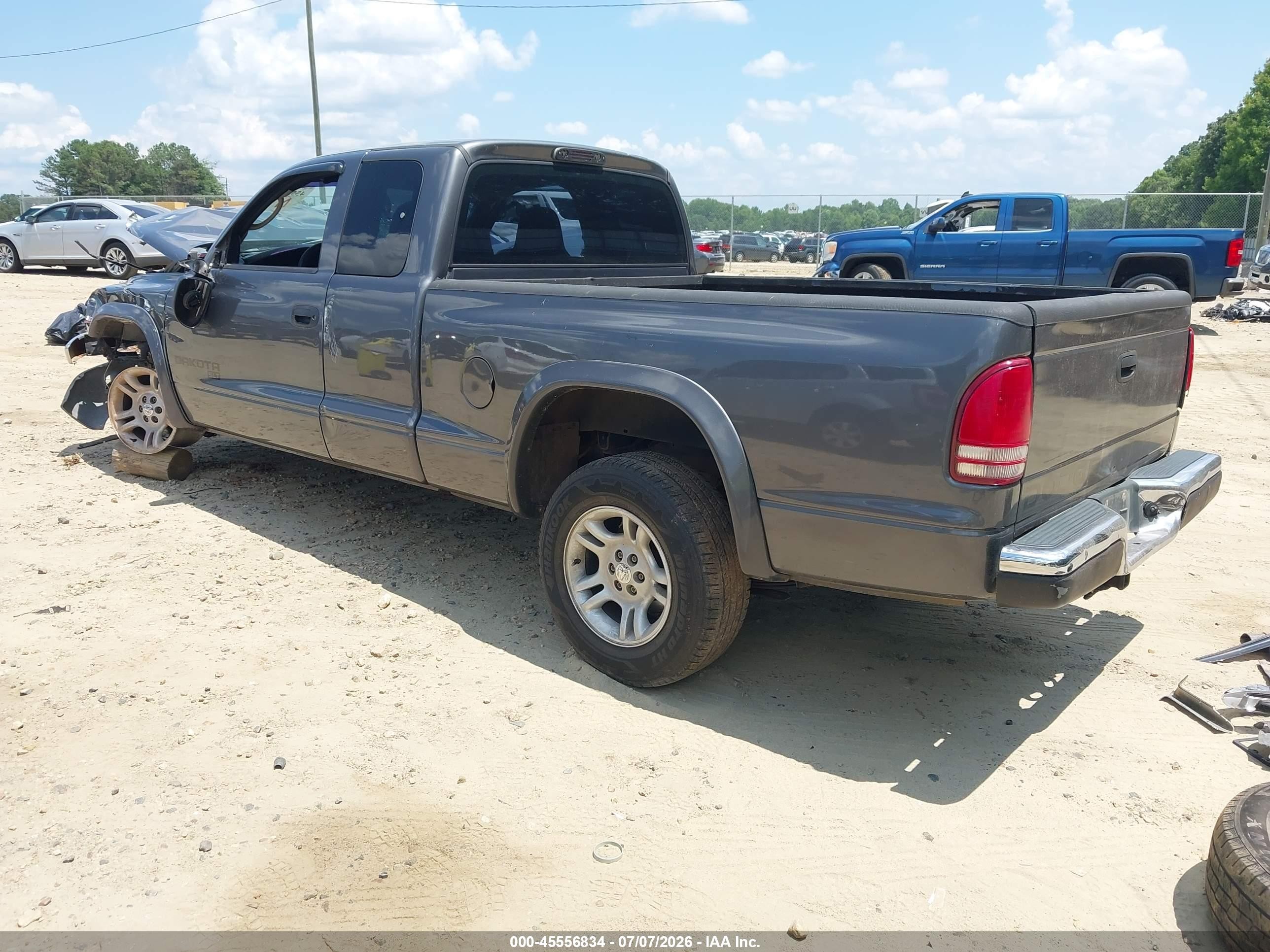 2003 Dodge Dakota Slt Gray vin: 1D7HL42N63S132222