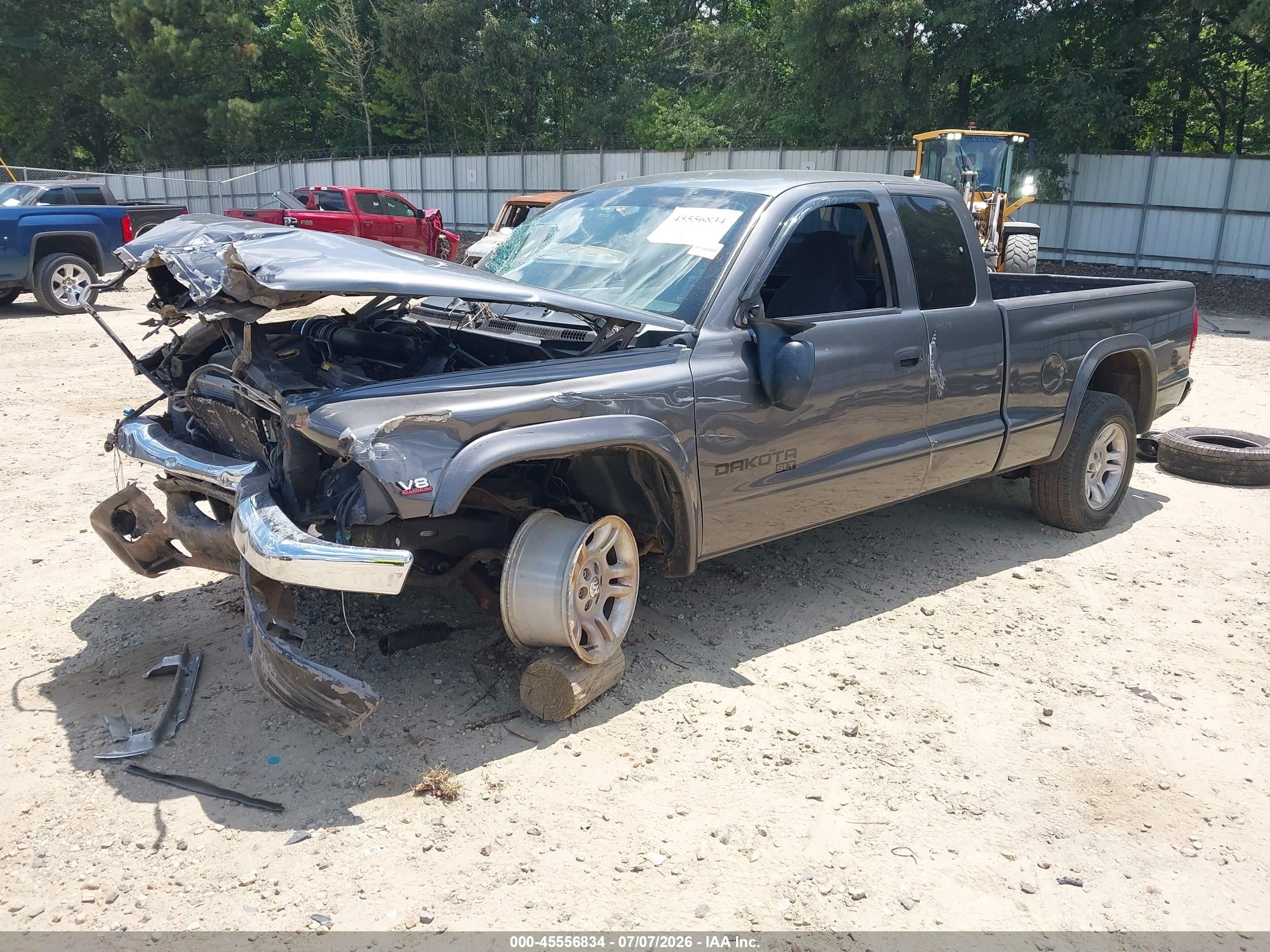 2003 Dodge Dakota Slt Gray vin: 1D7HL42N63S132222
