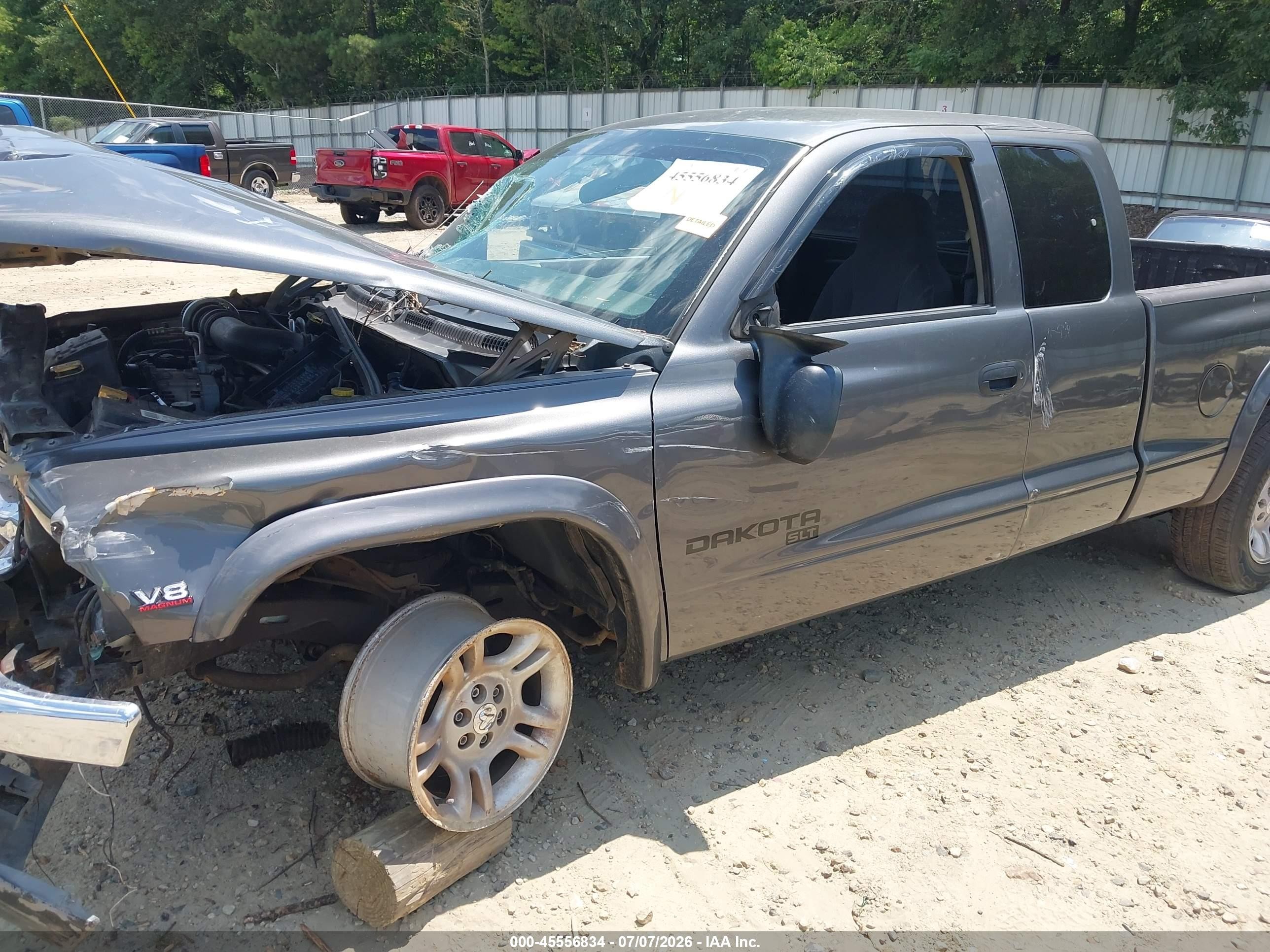 2003 Dodge Dakota Slt Gray vin: 1D7HL42N63S132222