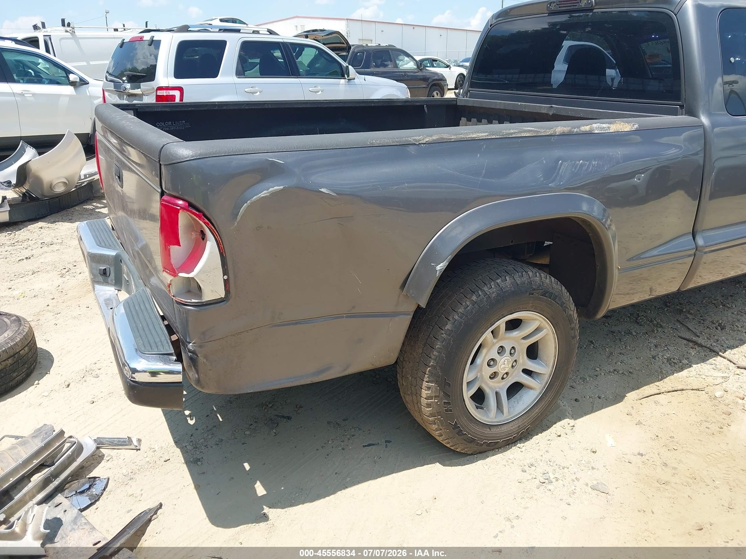 2003 Dodge Dakota Slt Gray vin: 1D7HL42N63S132222