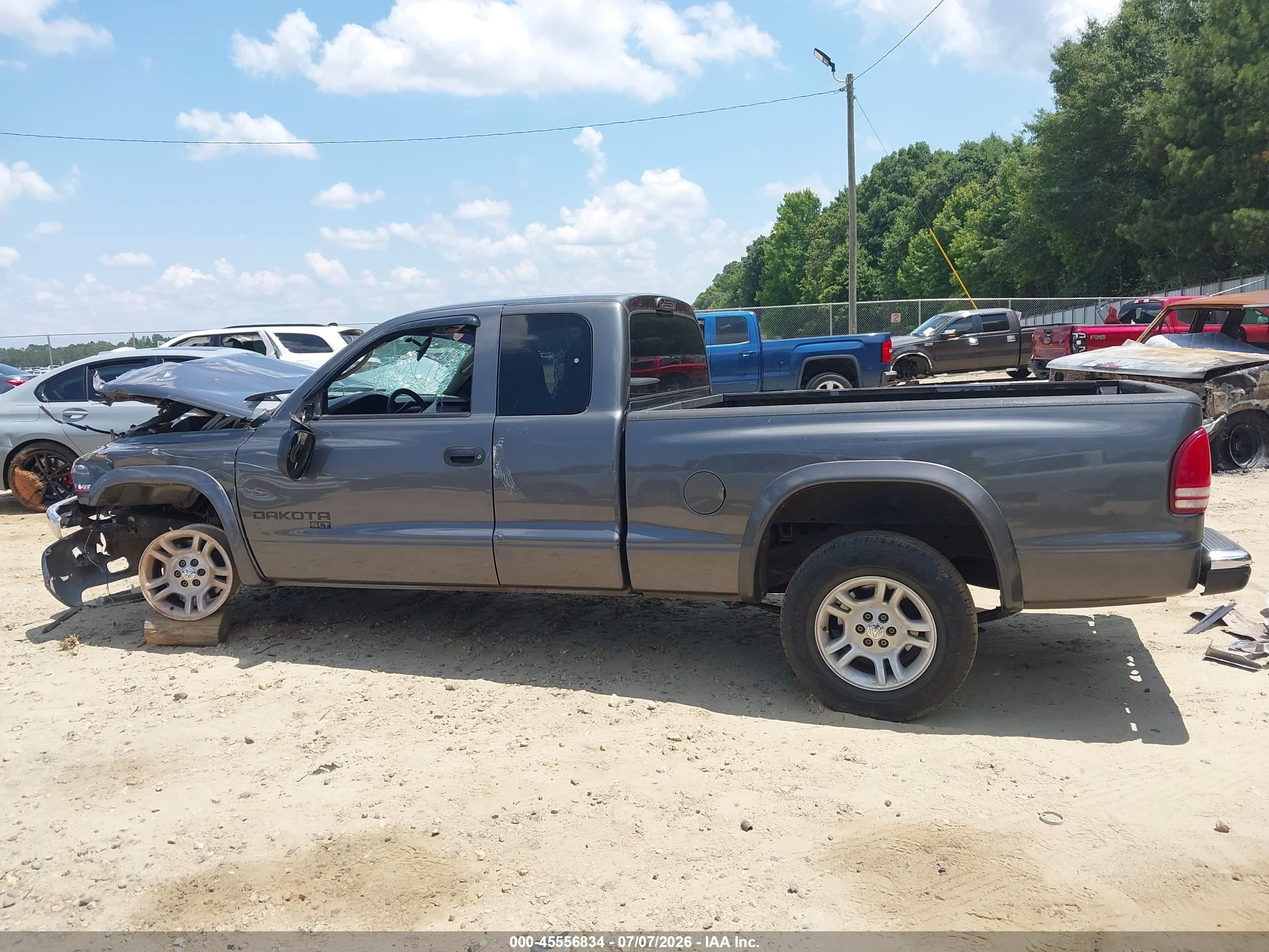 2003 Dodge Dakota Slt Gray vin: 1D7HL42N63S132222