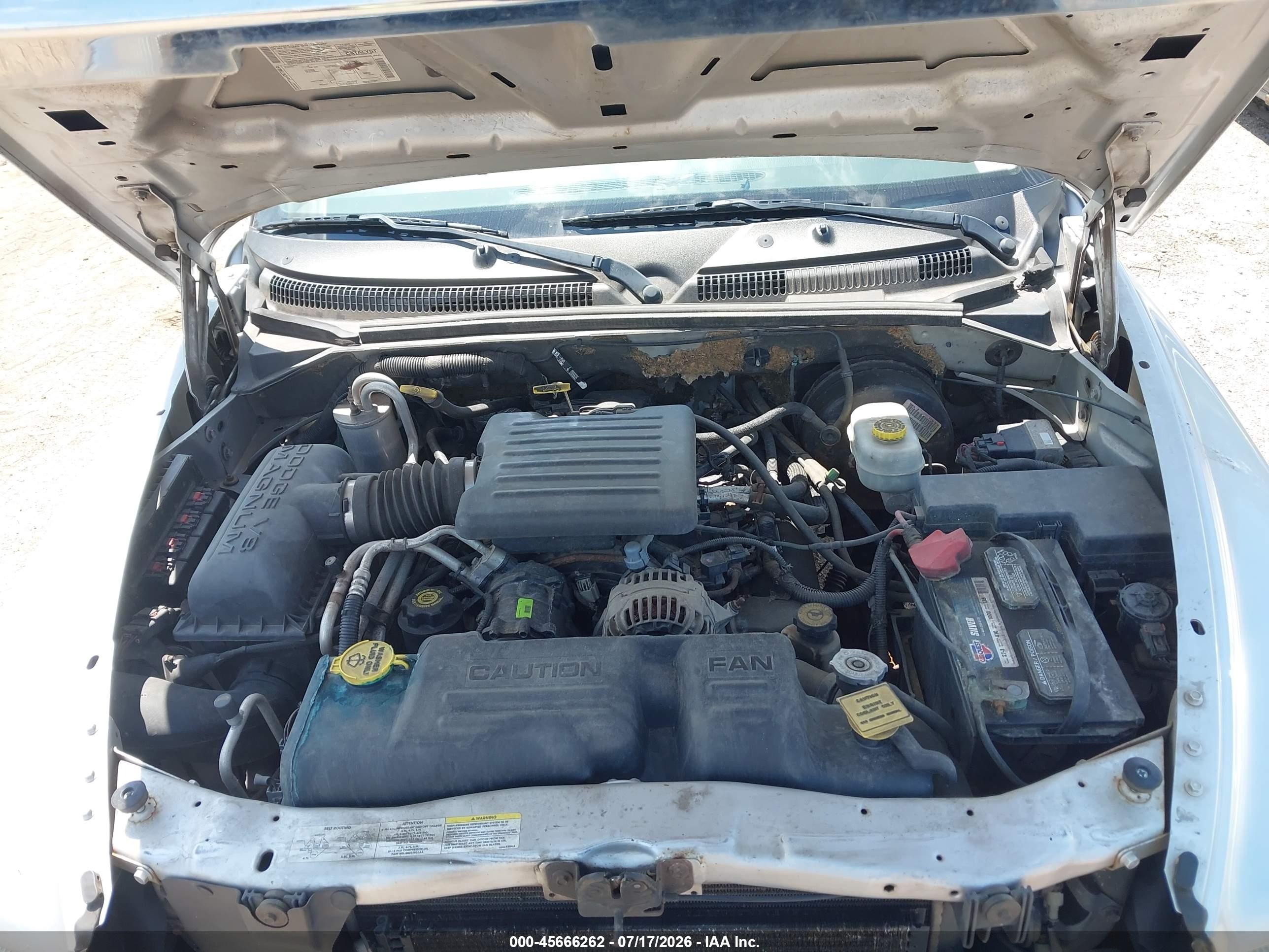 2003 Dodge Dakota Slt Silver vin: 1D7HL42N73S256371