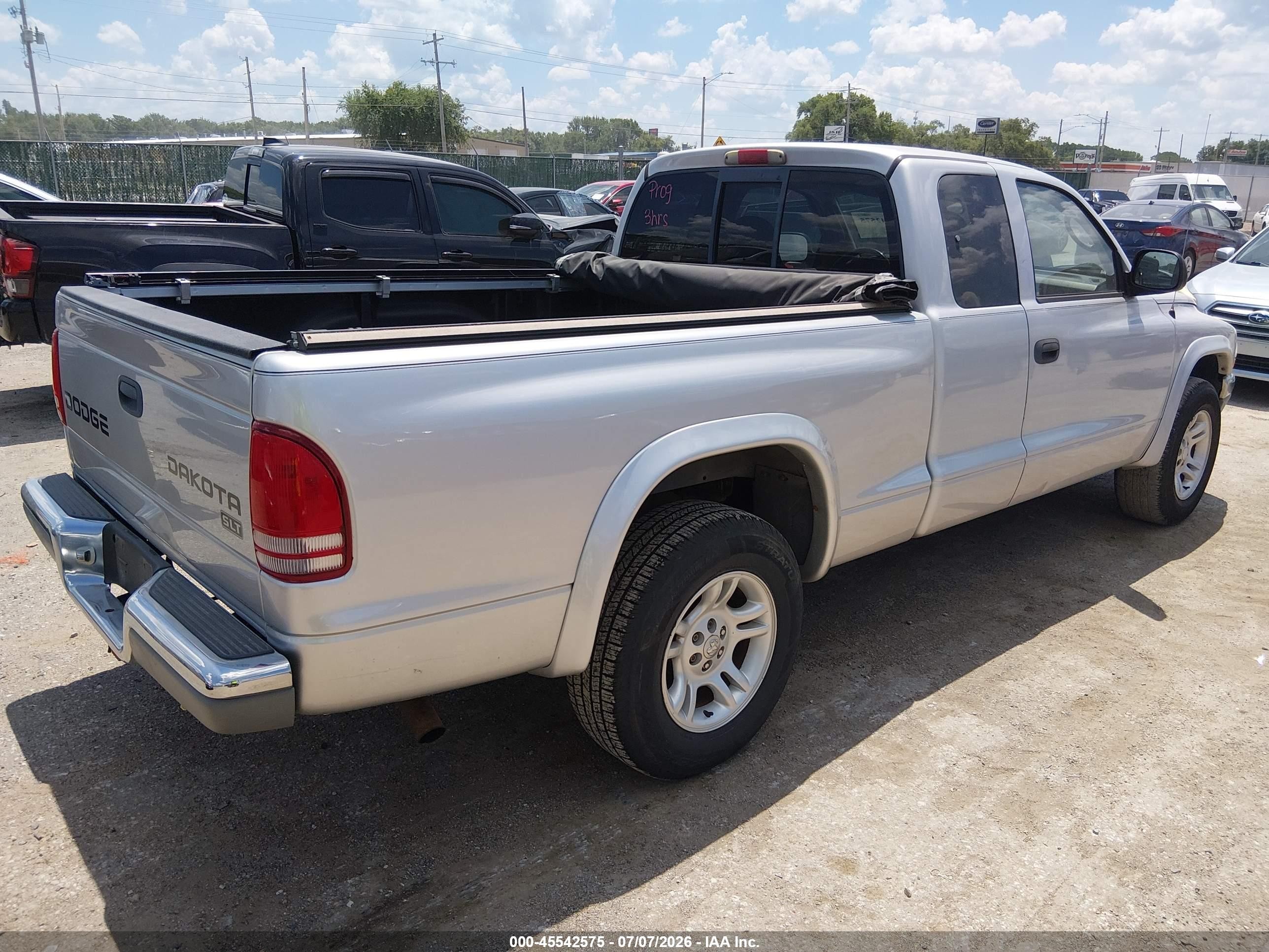 2003 Dodge Dakota Slt Silver vin: 1D7HL42X63S367284