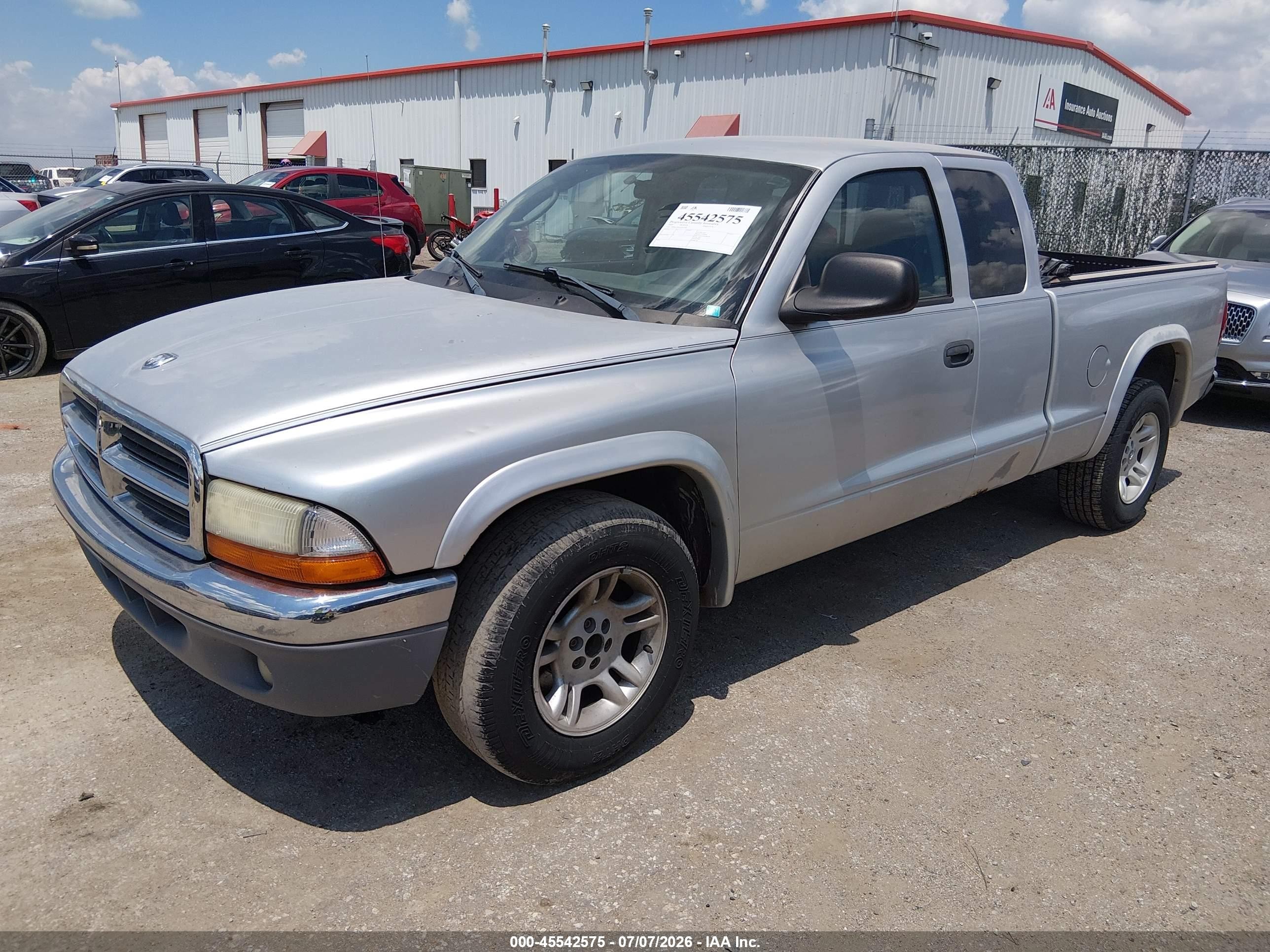 2003 Dodge Dakota Slt Silver vin: 1D7HL42X63S367284