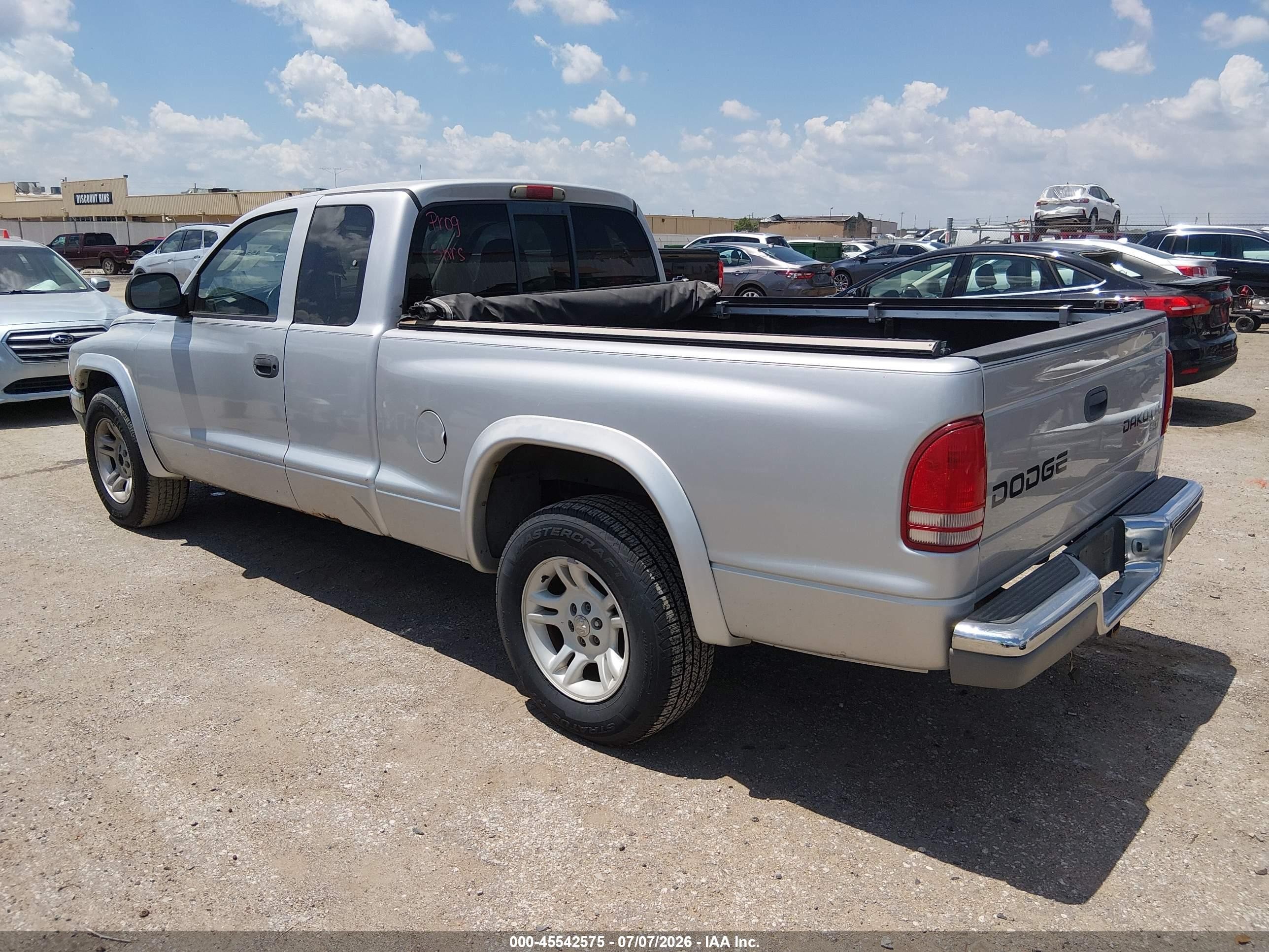 2003 Dodge Dakota Slt Silver vin: 1D7HL42X63S367284