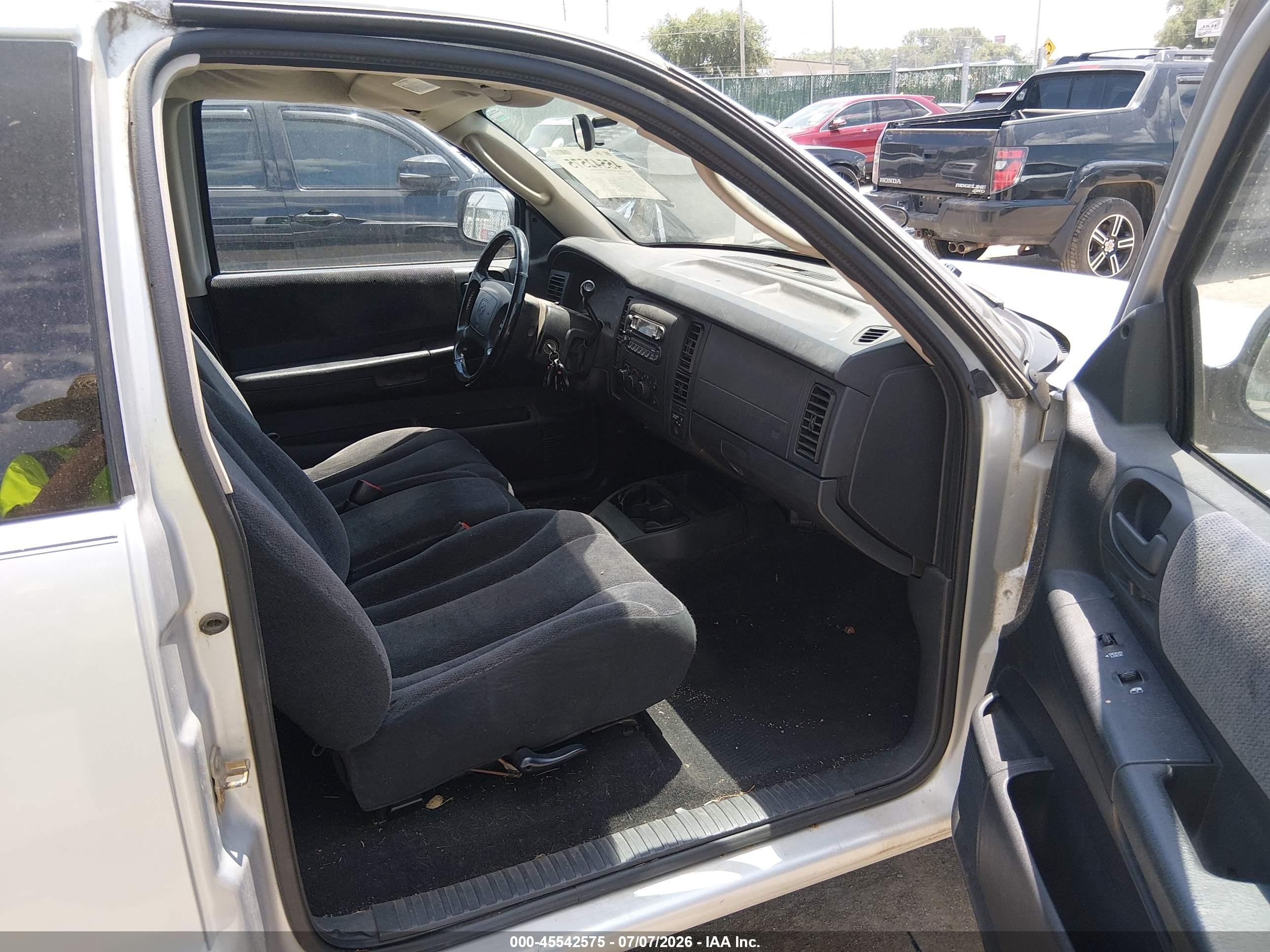 2003 Dodge Dakota Slt Silver vin: 1D7HL42X63S367284
