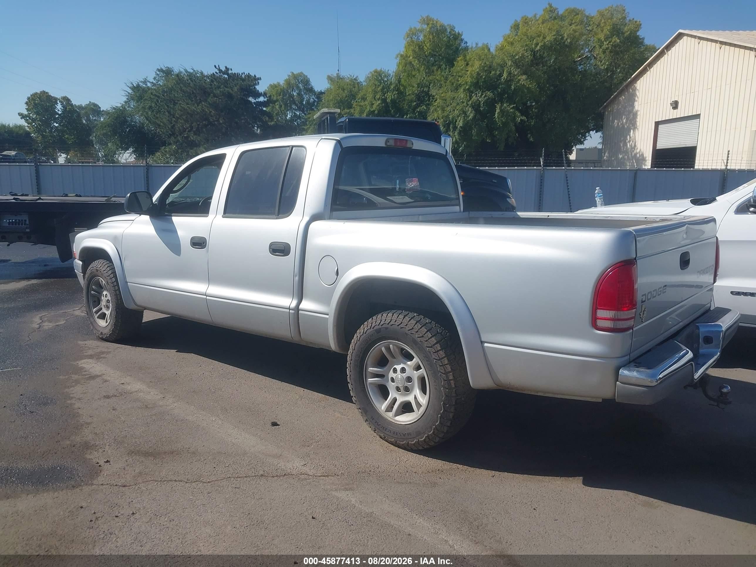 2004 Dodge Dakota Slt Серый vin: 1D7HL48K54S713435