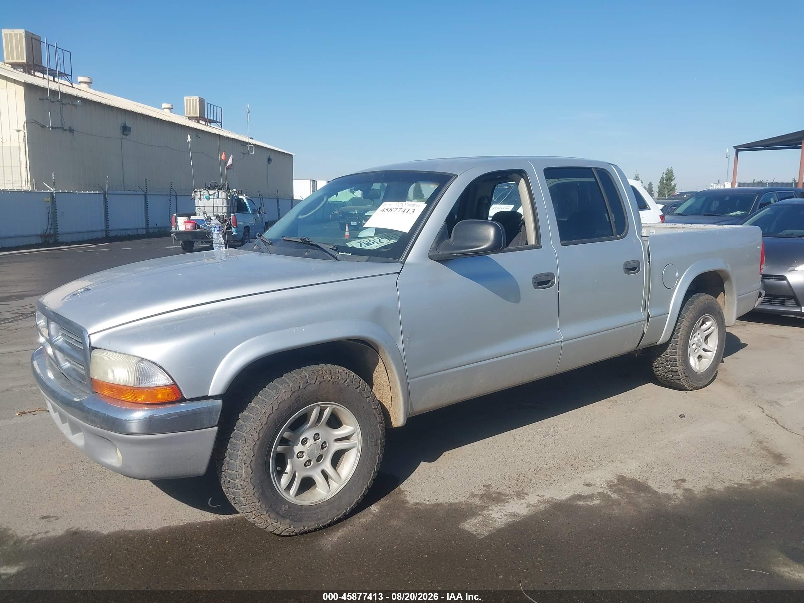 2004 Dodge Dakota Slt Серый vin: 1D7HL48K54S713435