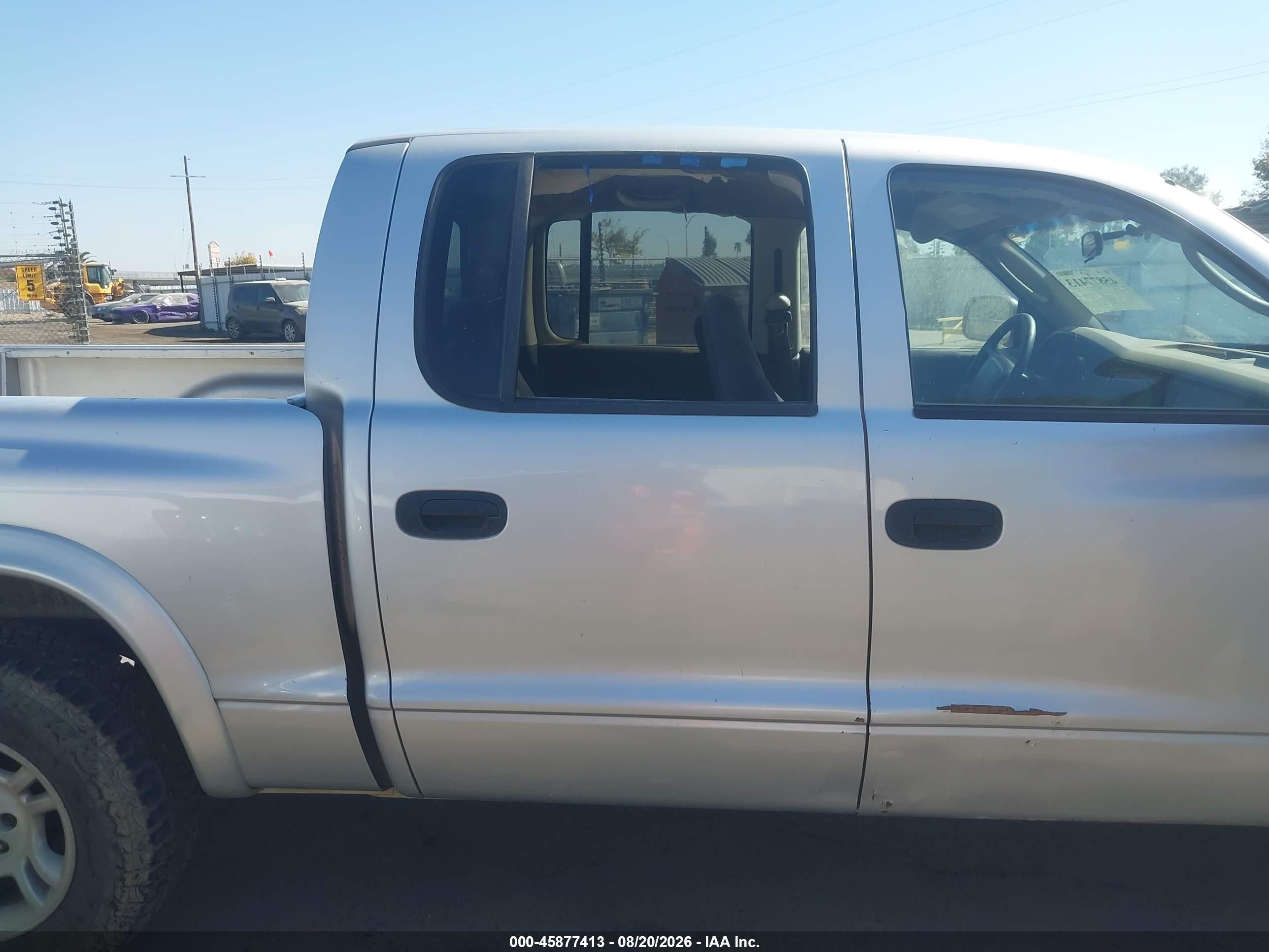 2004 Dodge Dakota Slt Серый vin: 1D7HL48K54S713435