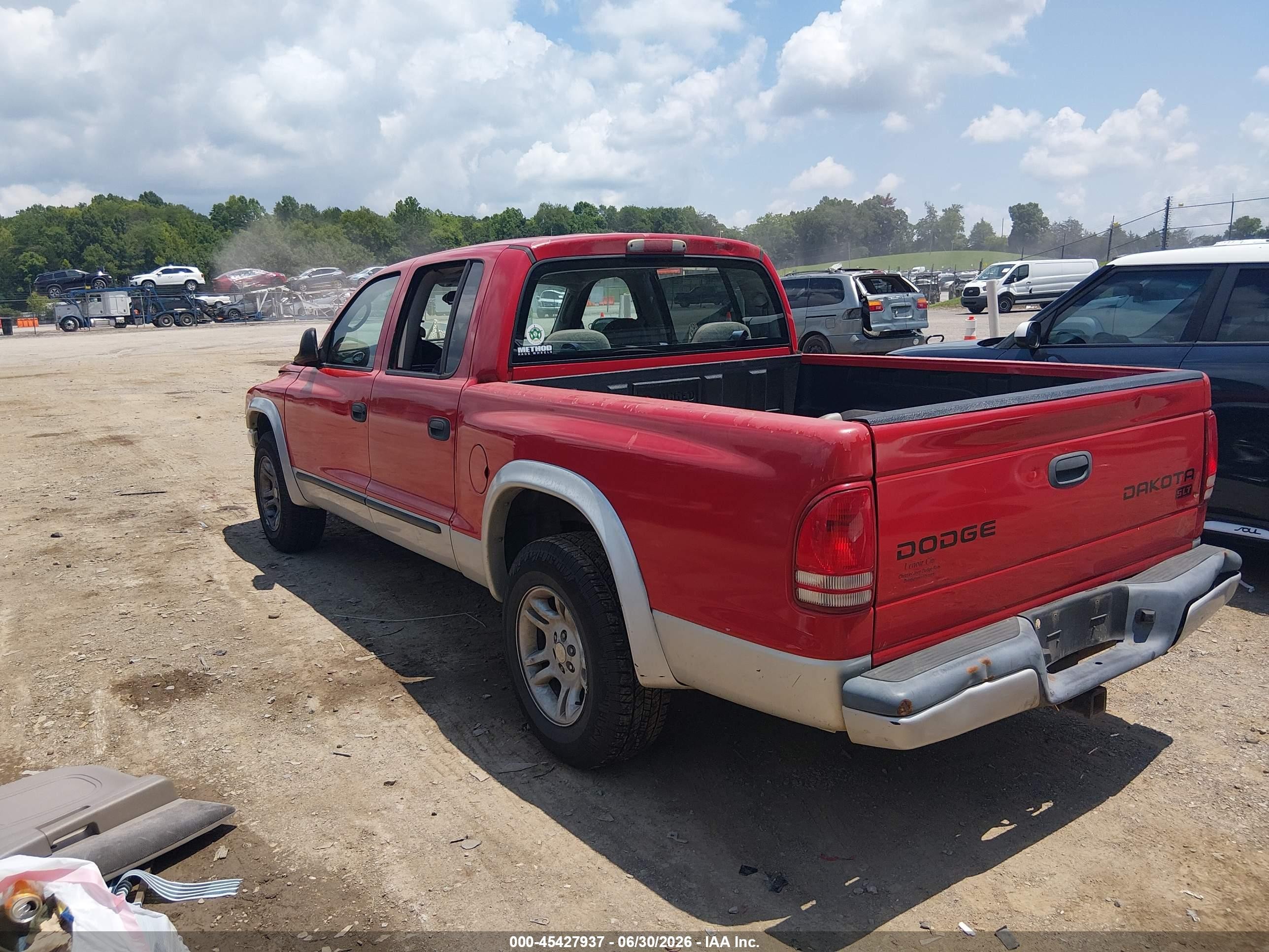 2004 Dodge Dakota Slt Red vin: 1D7HL48K74S731001