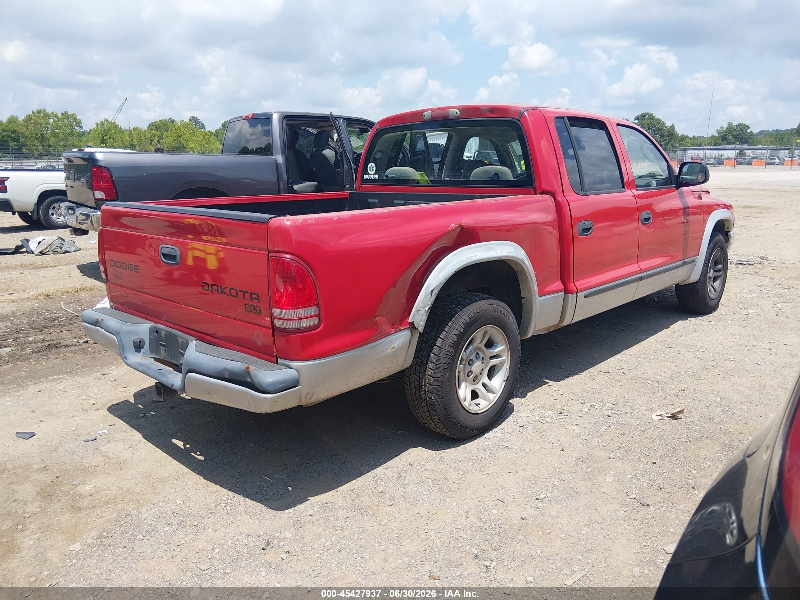 2004 Dodge Dakota Slt Red vin: 1D7HL48K74S731001