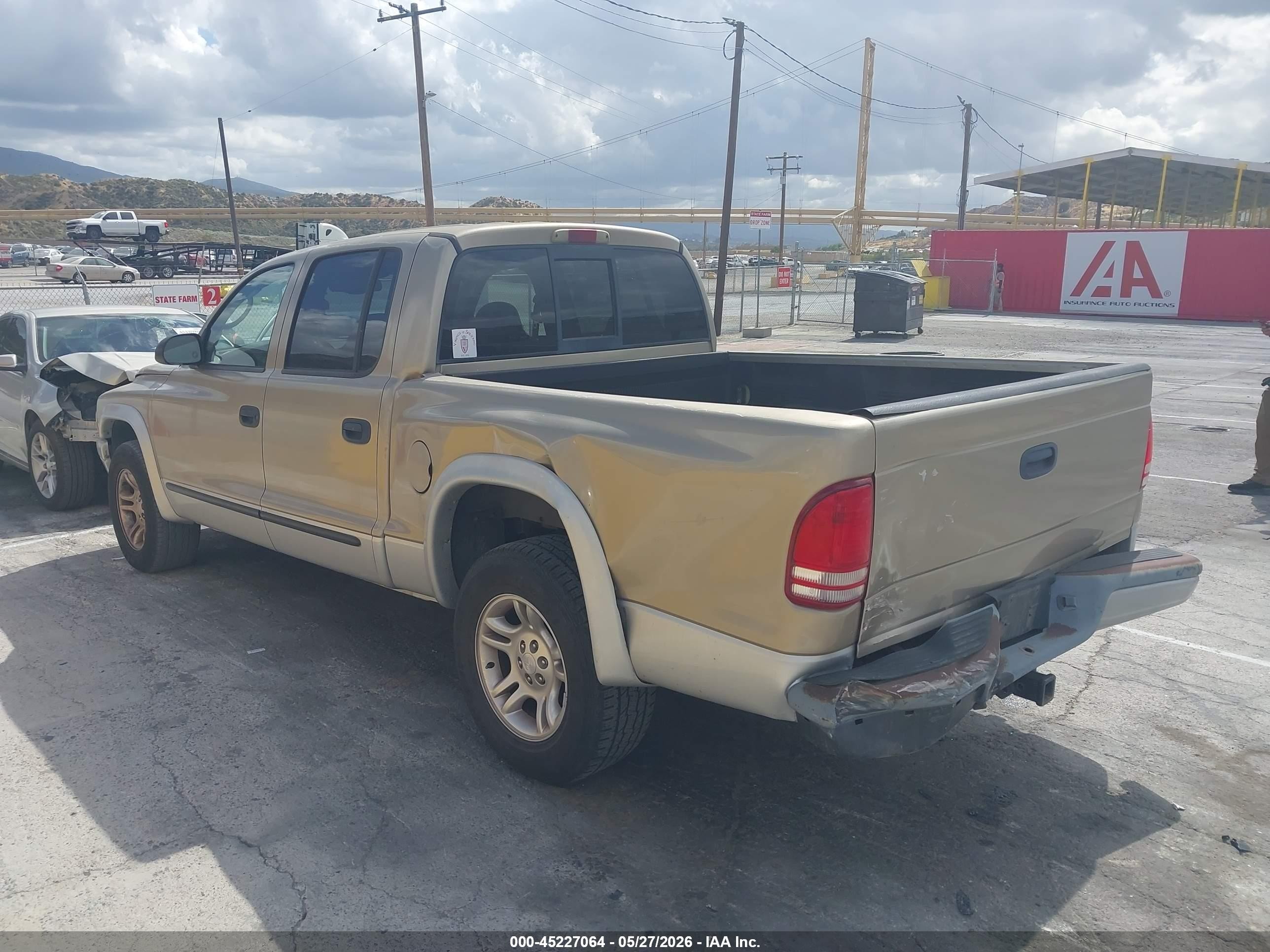 2003 Dodge Dakota Slt Beige vin: 1D7HL48N13S114296