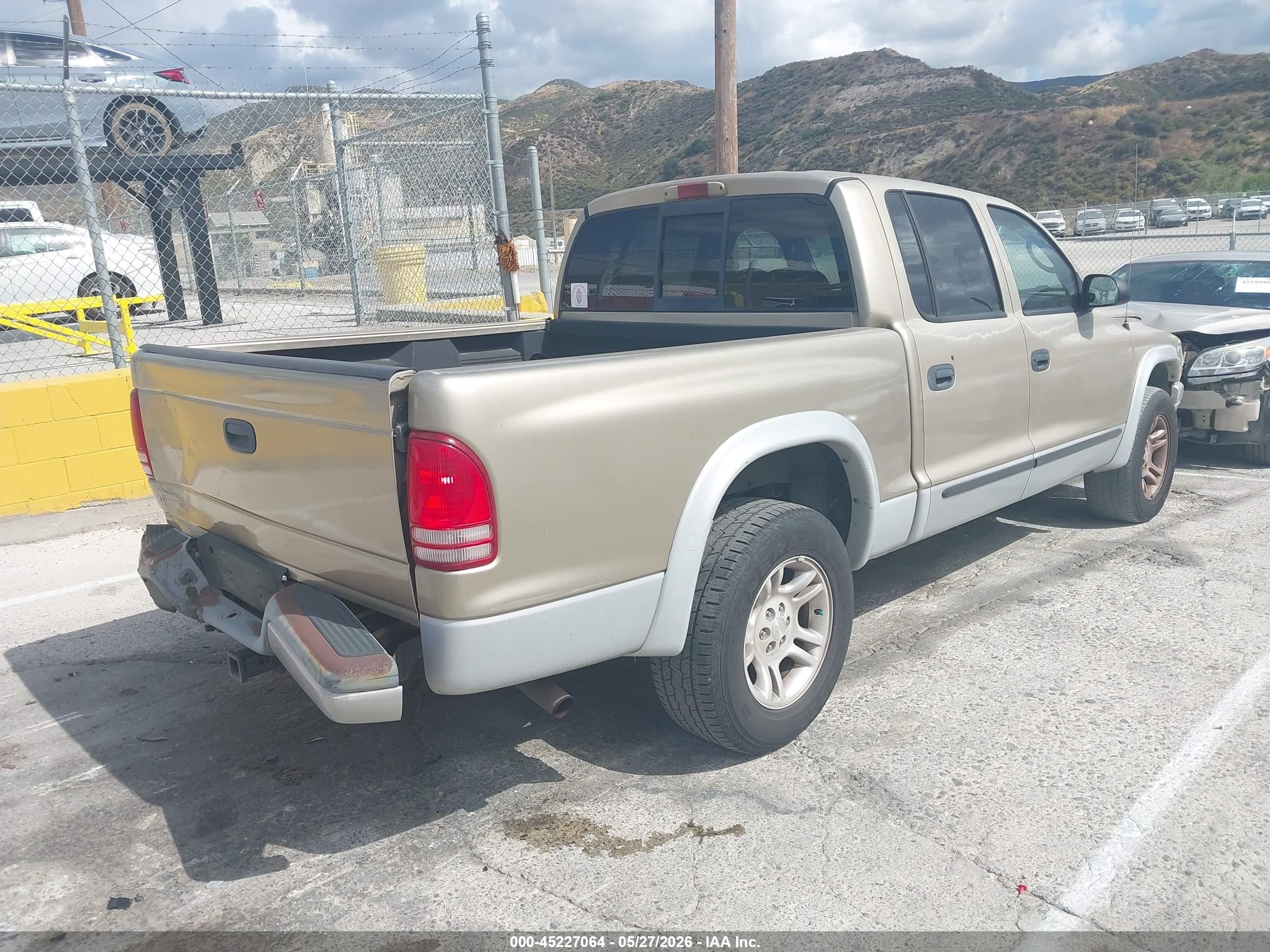 2003 Dodge Dakota Slt Beige vin: 1D7HL48N13S114296