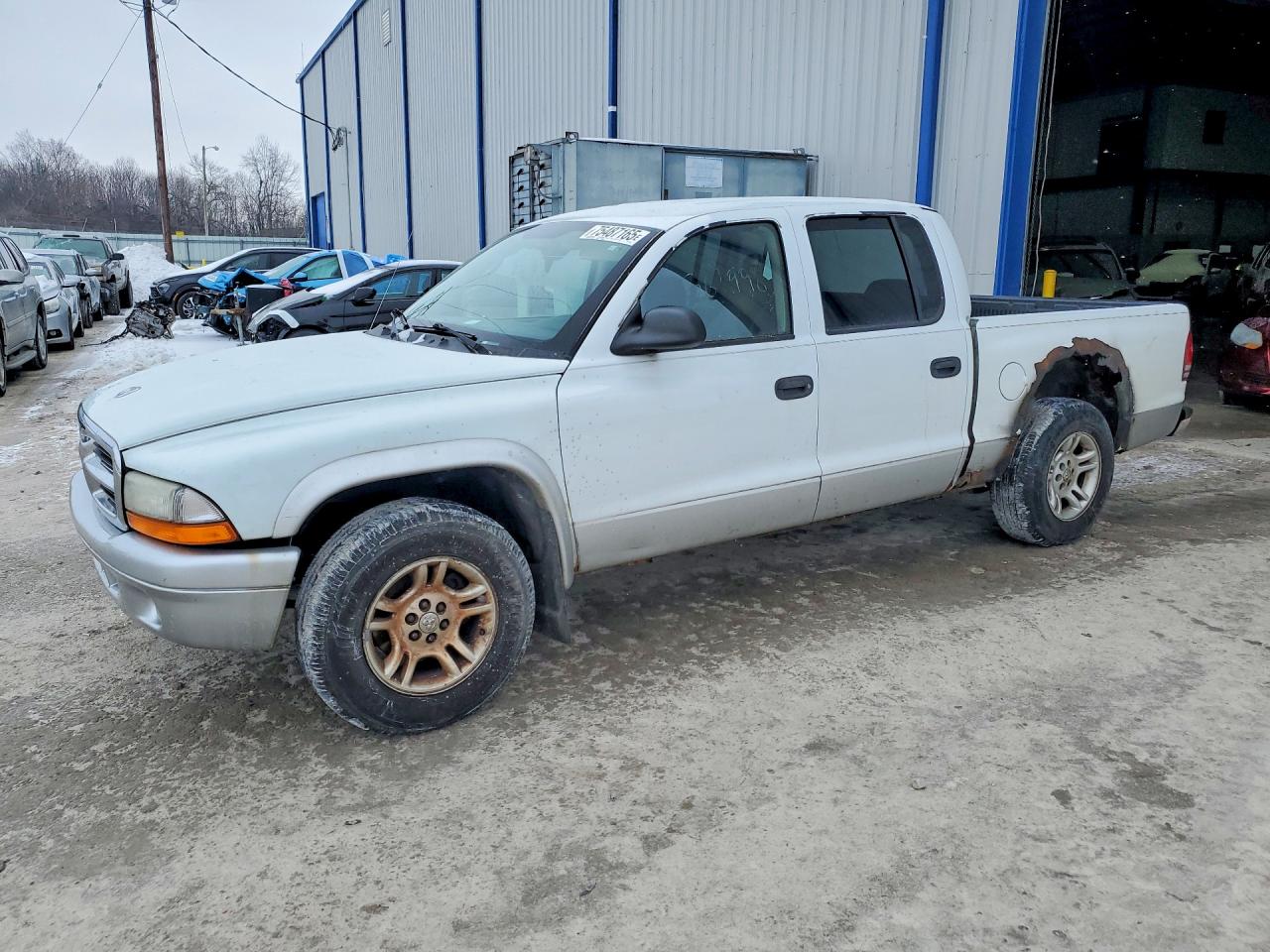 2003 Dodge Dakota Quad Slt White vin: 1D7HL48N13S266191