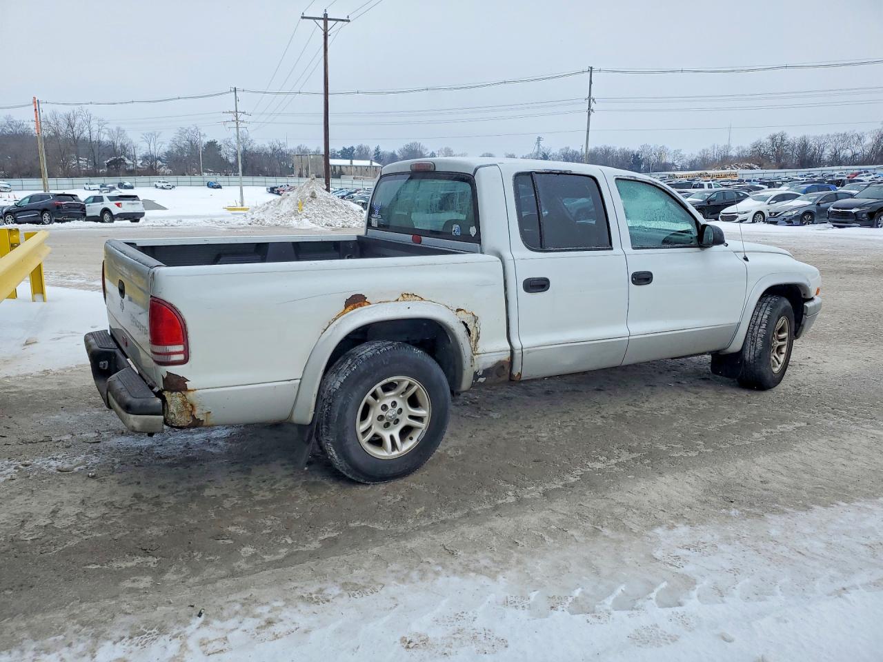 2003 Dodge Dakota Quad Slt Белый vin: 1D7HL48N13S266191