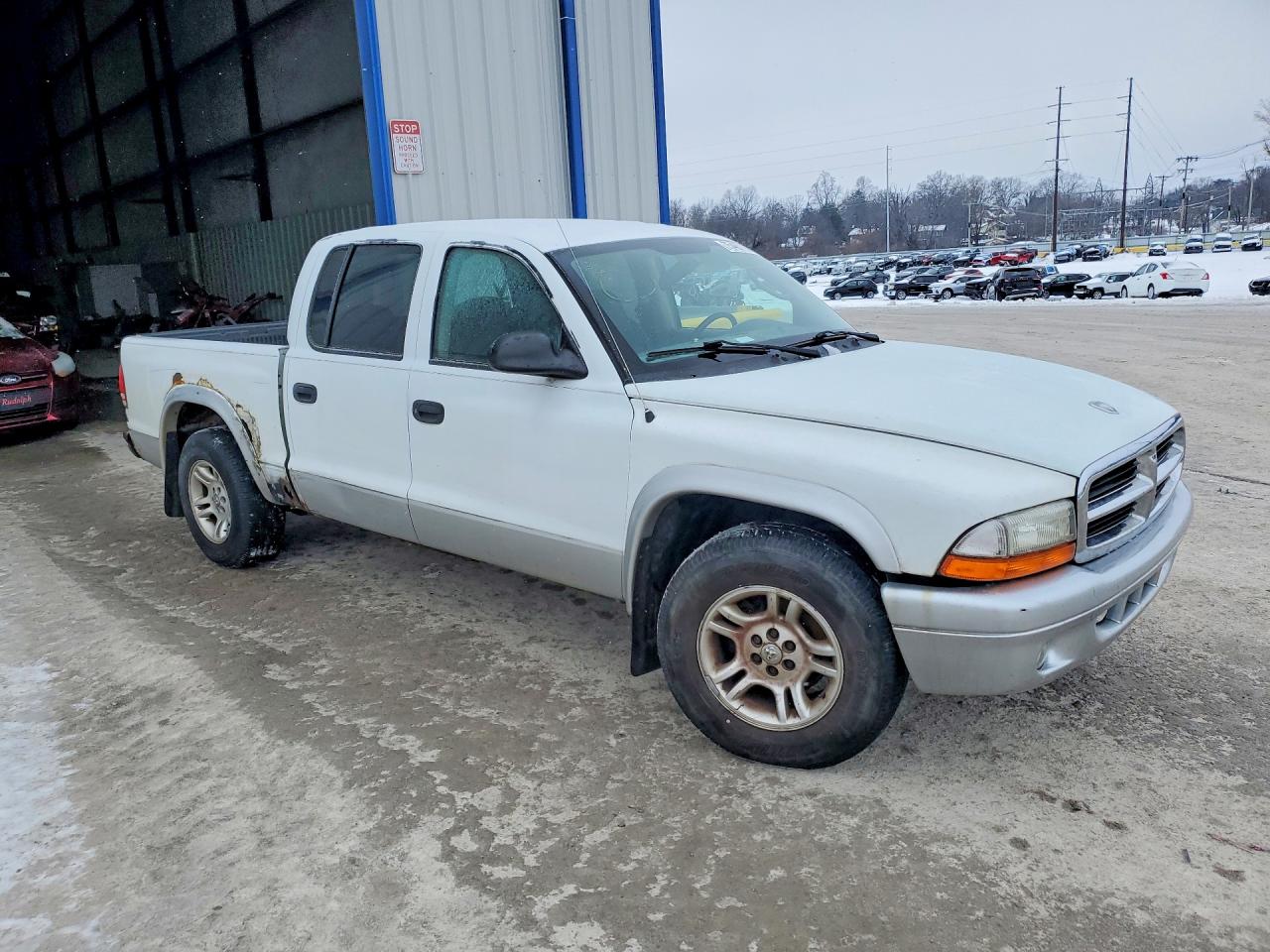 2003 Dodge Dakota Quad Slt Белый vin: 1D7HL48N13S266191