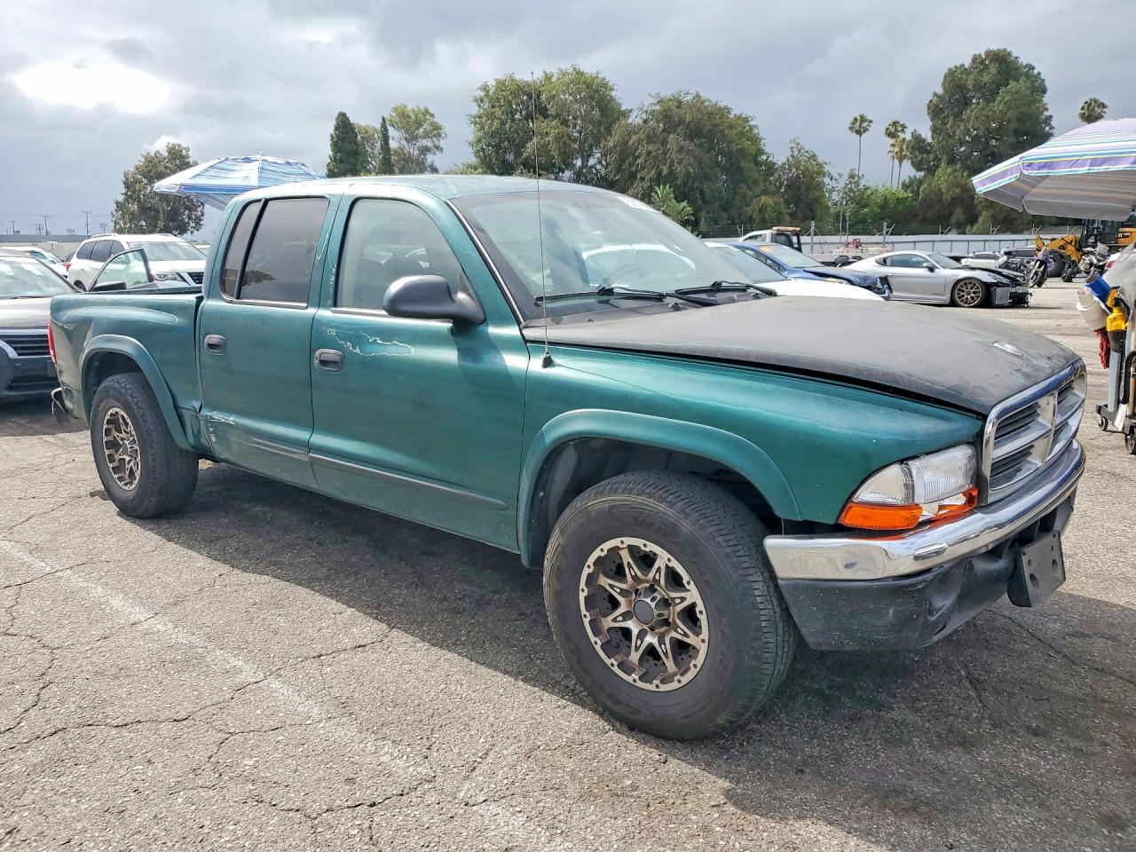 2003 Dodge Dakota Quad Slt Green vin: 1D7HL48N23S101282