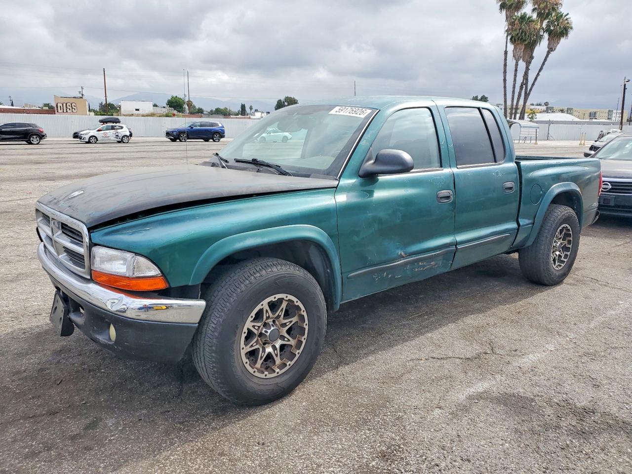 2003 Dodge Dakota Quad Slt Green vin: 1D7HL48N23S101282