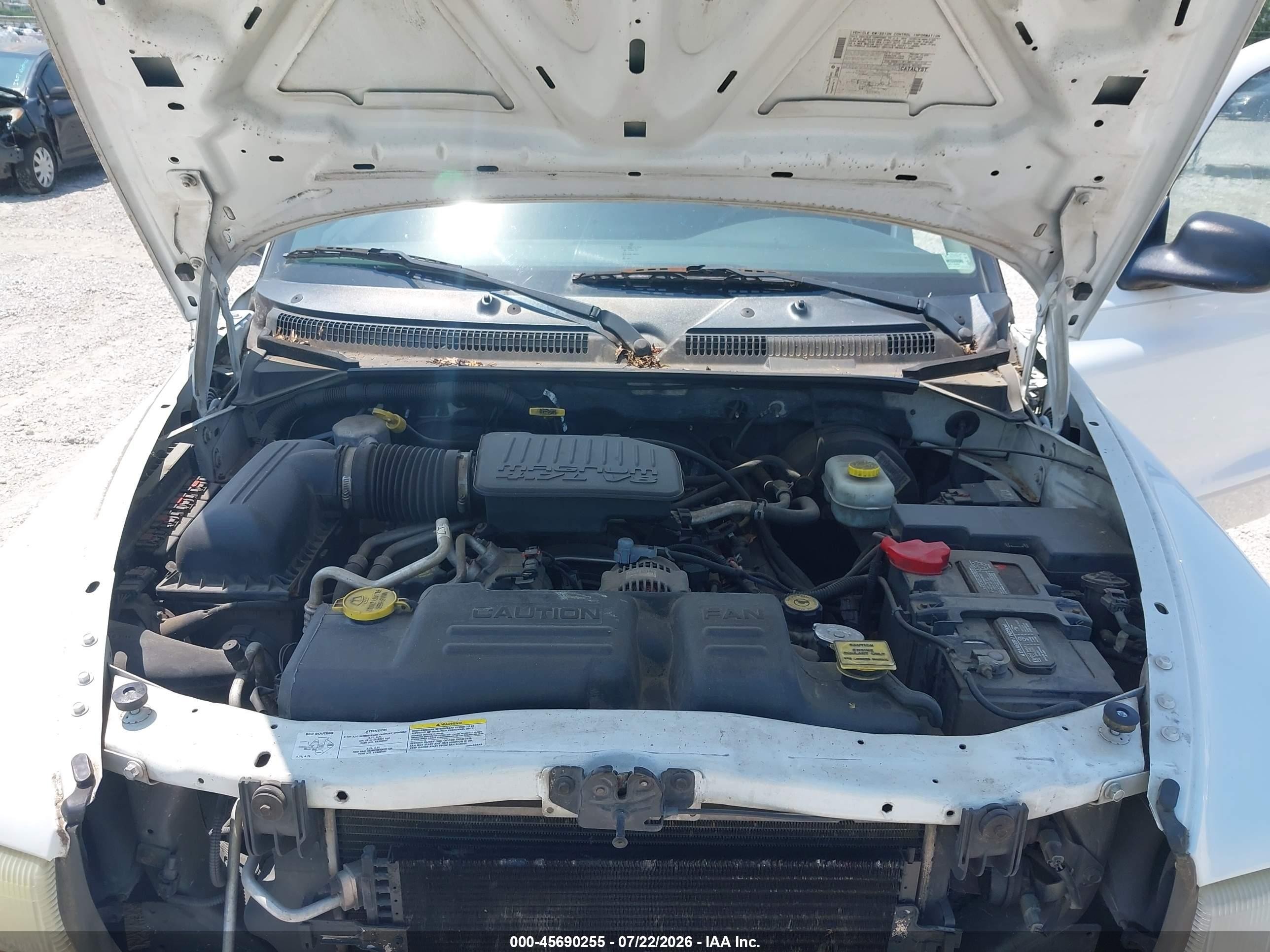 2004 Dodge Dakota Slt White vin: 1D7HL48N24S548051