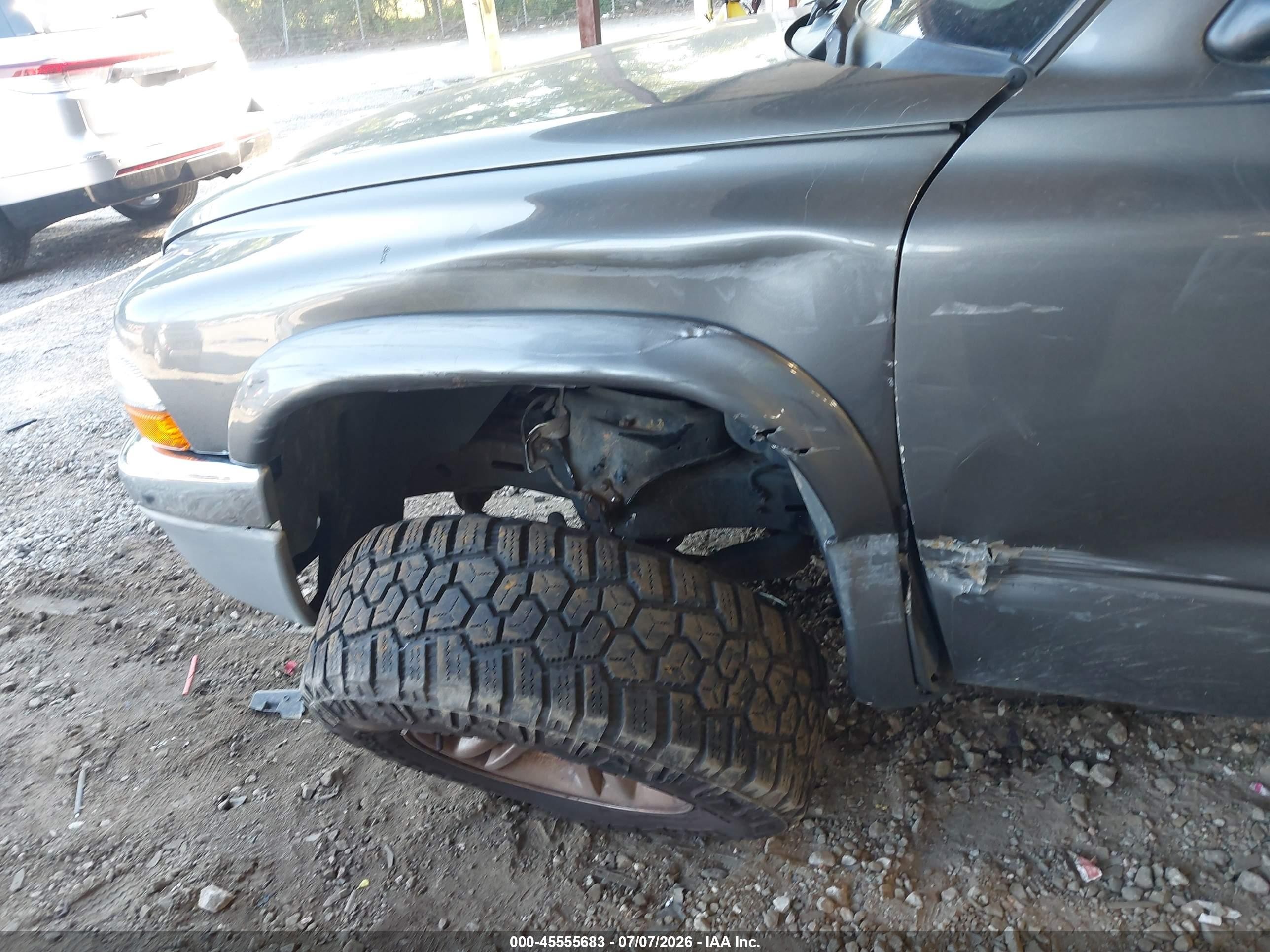 2004 Dodge Dakota Slt Gray vin: 1D7HL48N24S570549