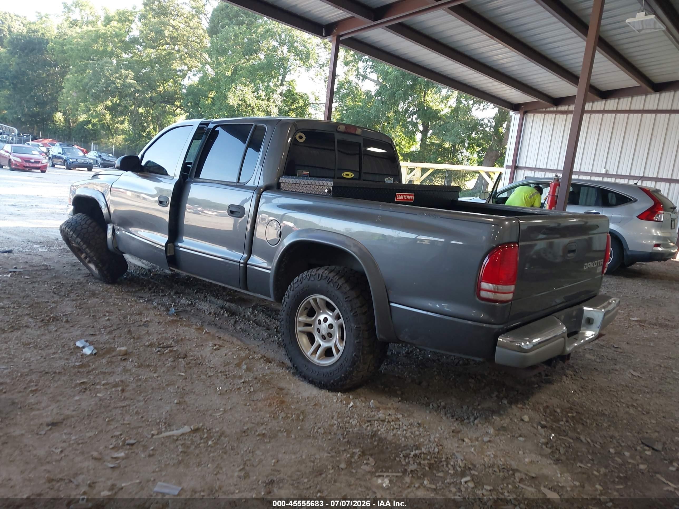 2004 Dodge Dakota Slt Gray vin: 1D7HL48N24S570549