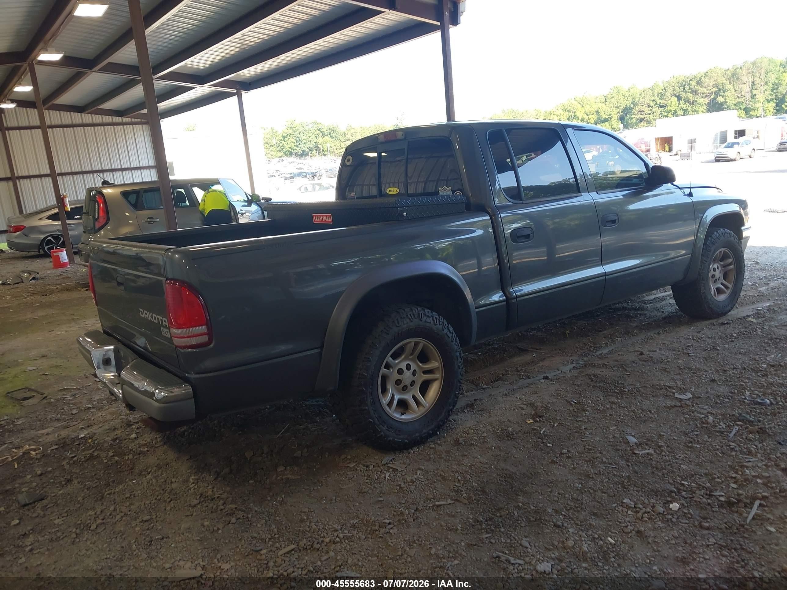 2004 Dodge Dakota Slt Gray vin: 1D7HL48N24S570549