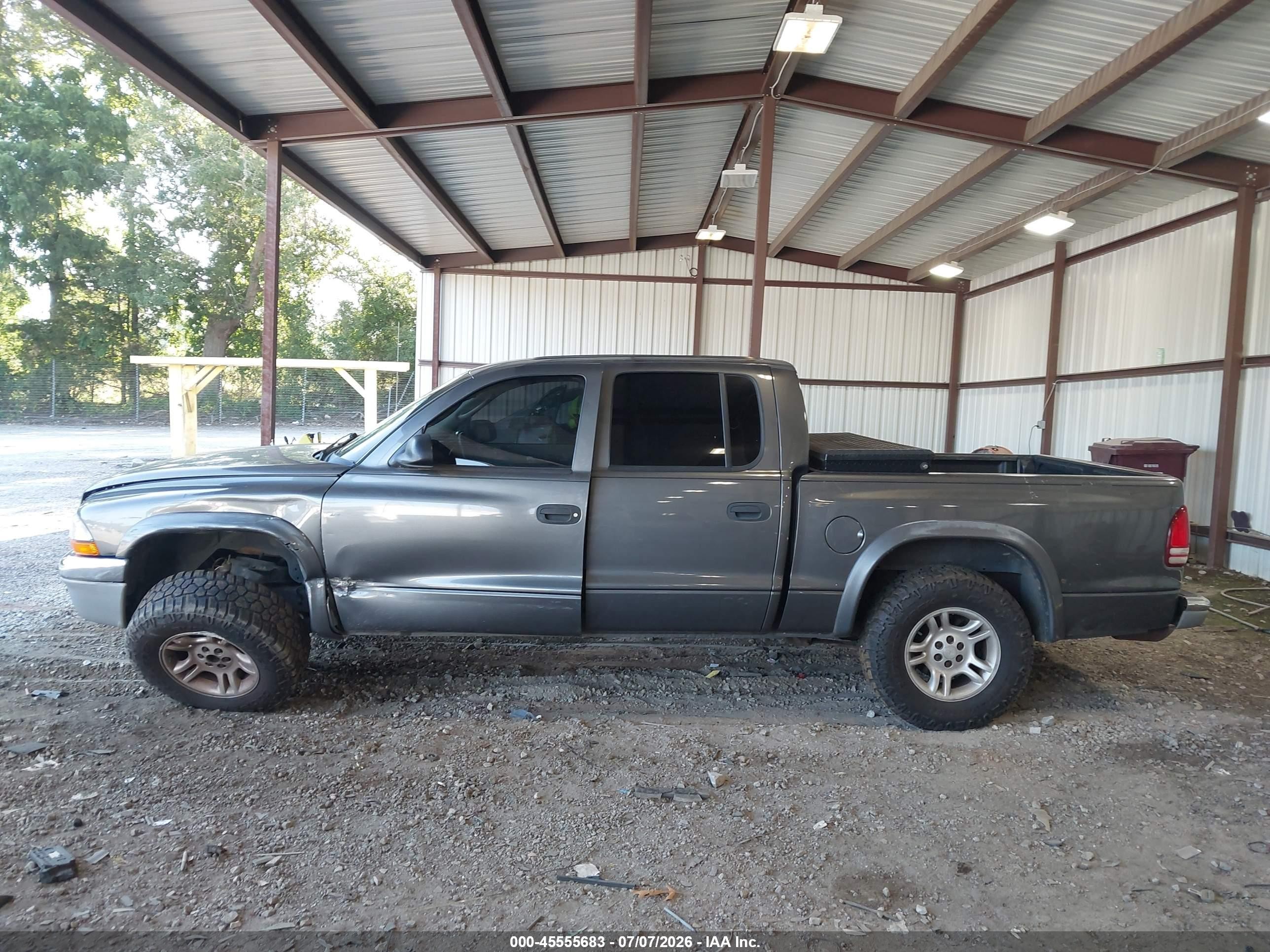 2004 Dodge Dakota Slt Gray vin: 1D7HL48N24S570549