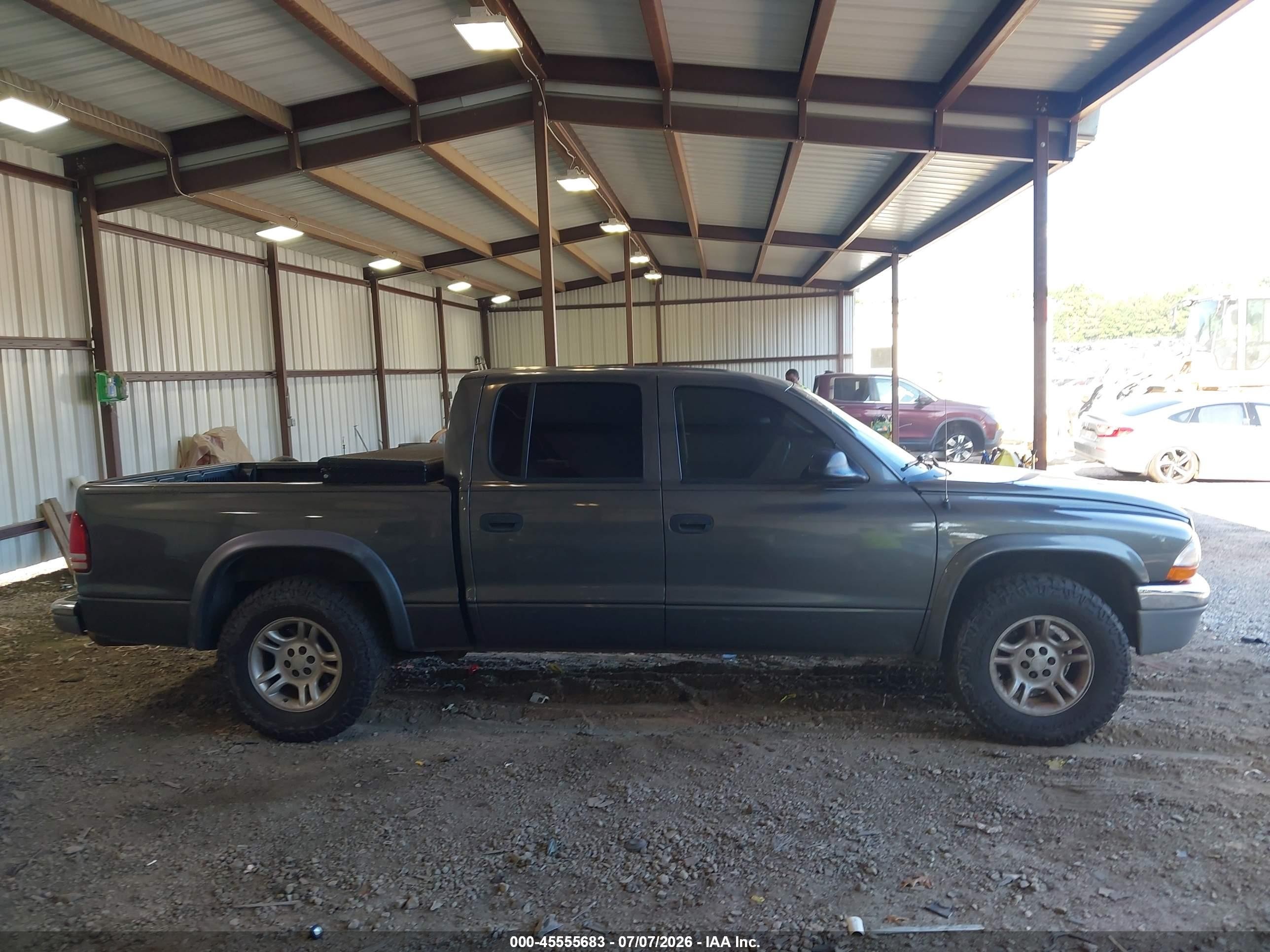 2004 Dodge Dakota Slt Gray vin: 1D7HL48N24S570549