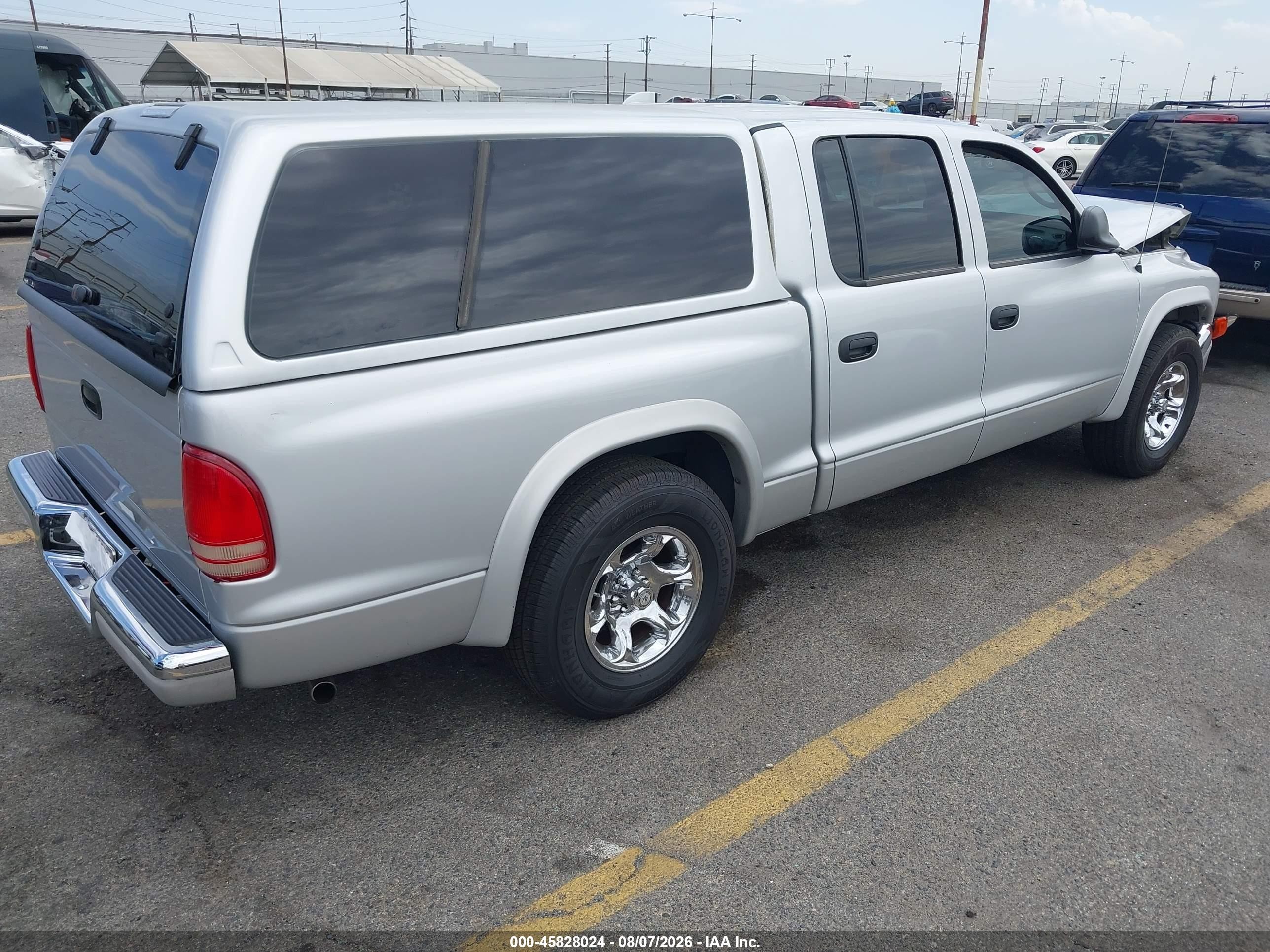 2004 Dodge Dakota Slt Silver vin: 1D7HL48N24S589408