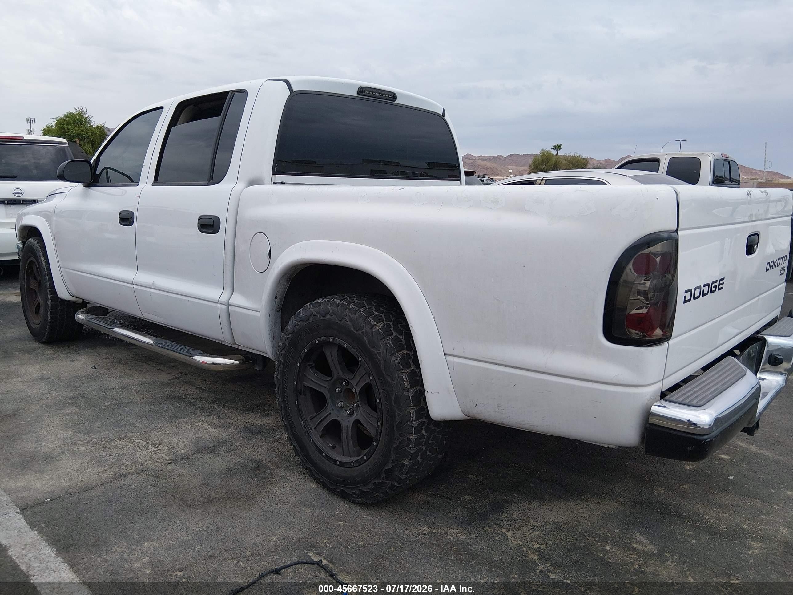 2003 Dodge Dakota Slt Белый vin: 1D7HL48N33S291030