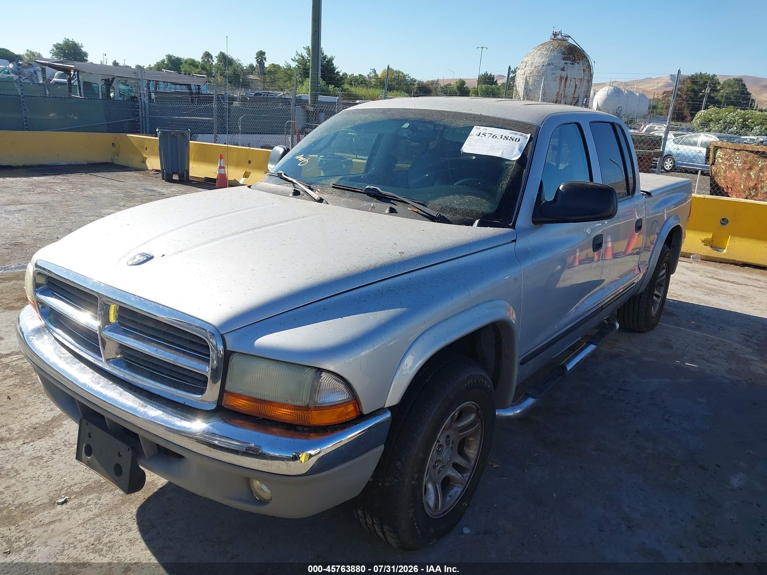 2004 Dodge Dakota Slt Silver vin: 1D7HL48N34S542016