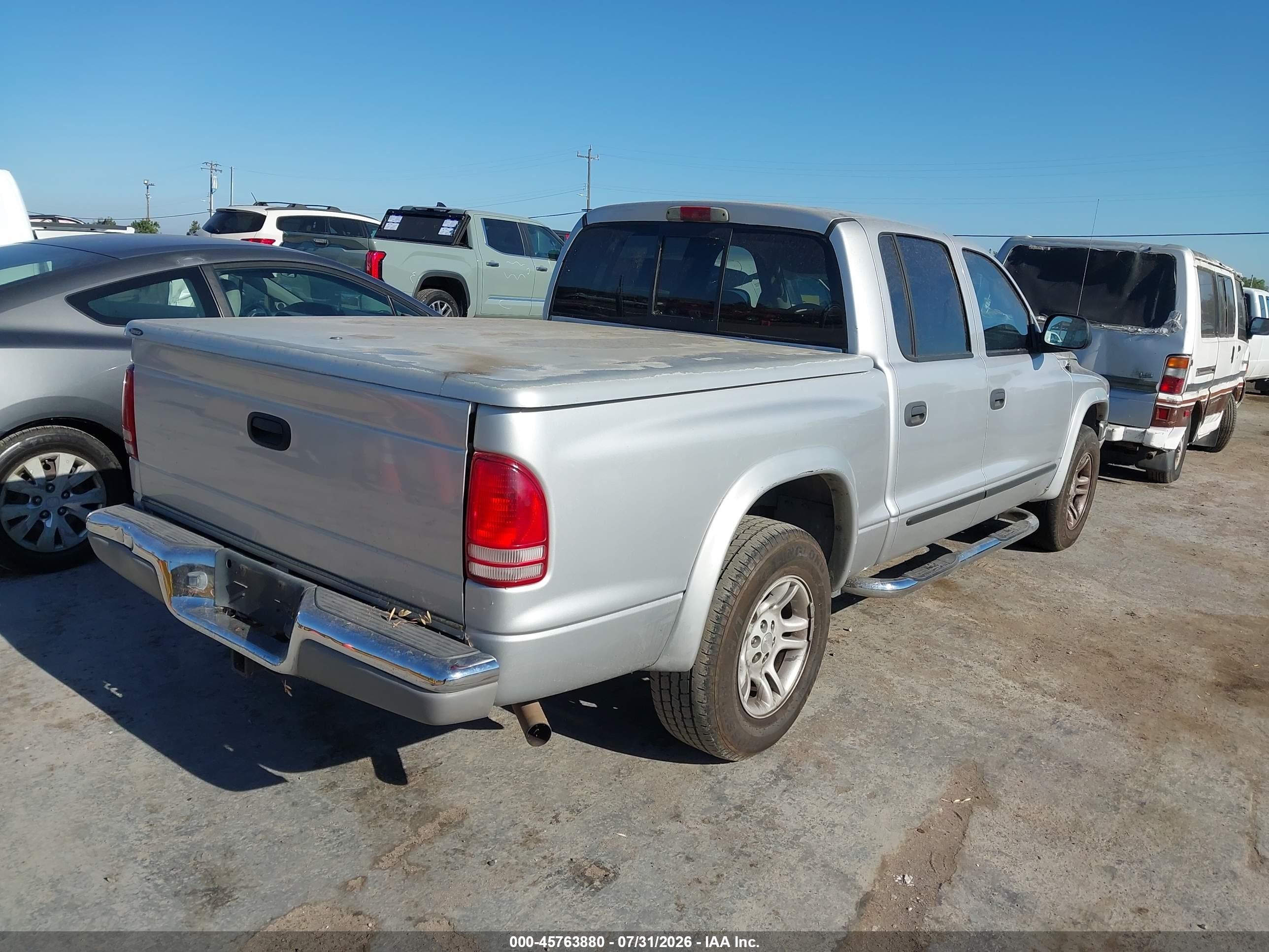 2004 Dodge Dakota Slt Silver vin: 1D7HL48N34S542016