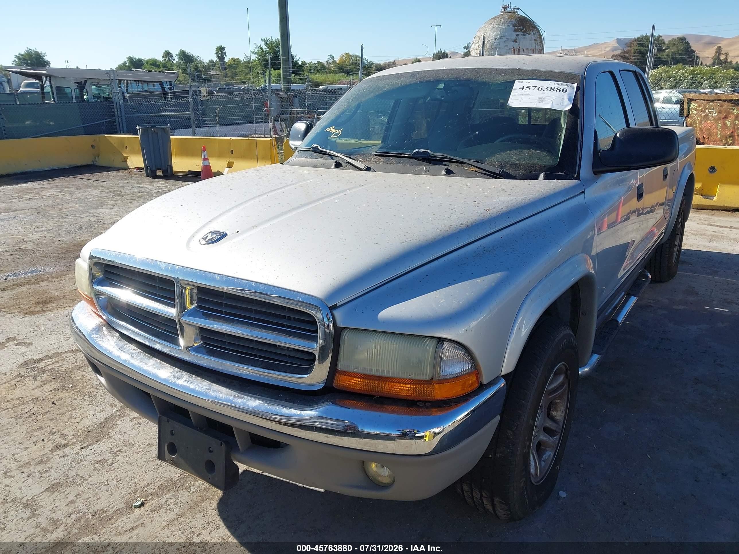 2004 Dodge Dakota Slt Silver vin: 1D7HL48N34S542016