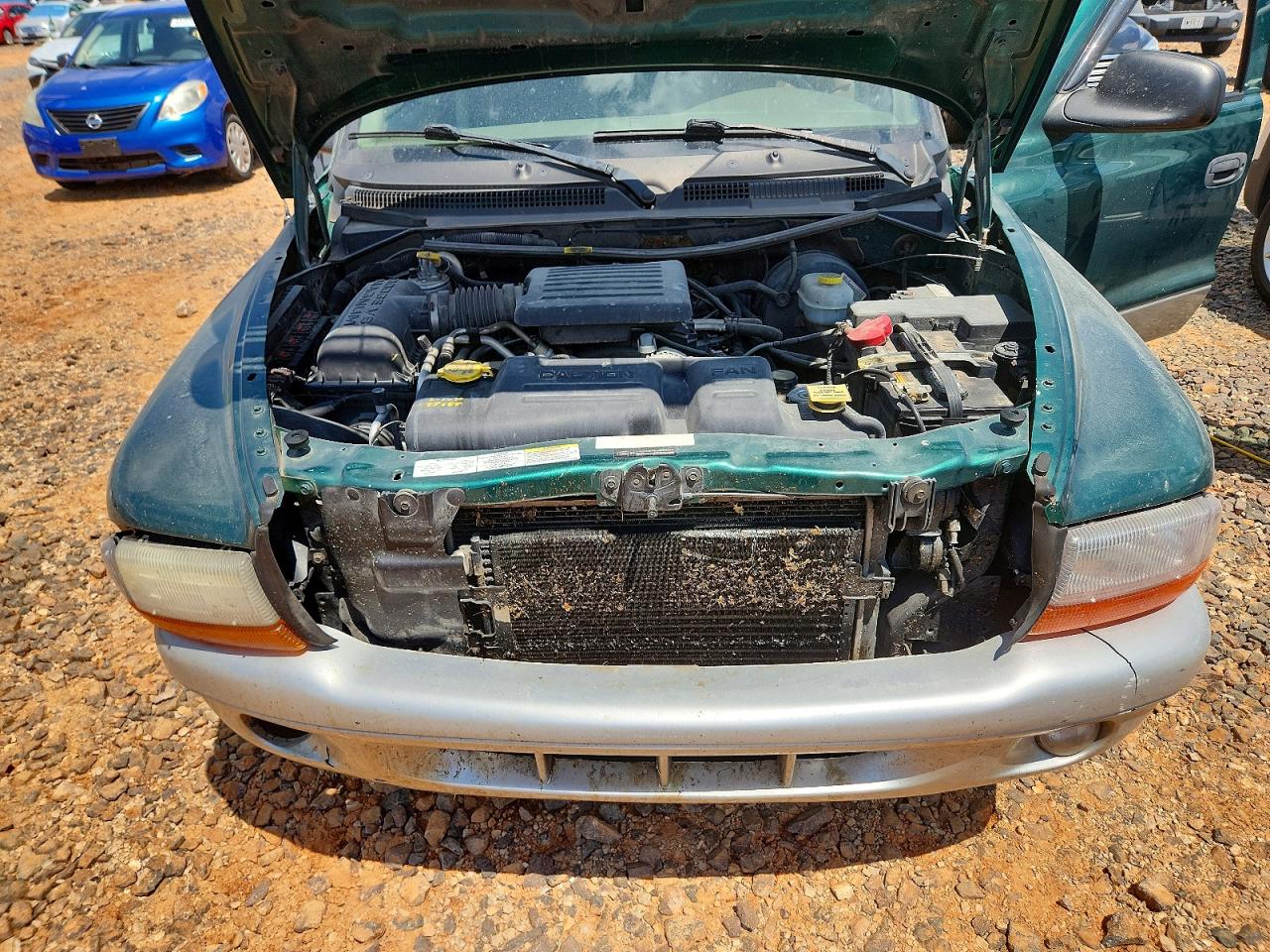 2003 Dodge Dakota Quad Slt Green vin: 1D7HL48N43S276438