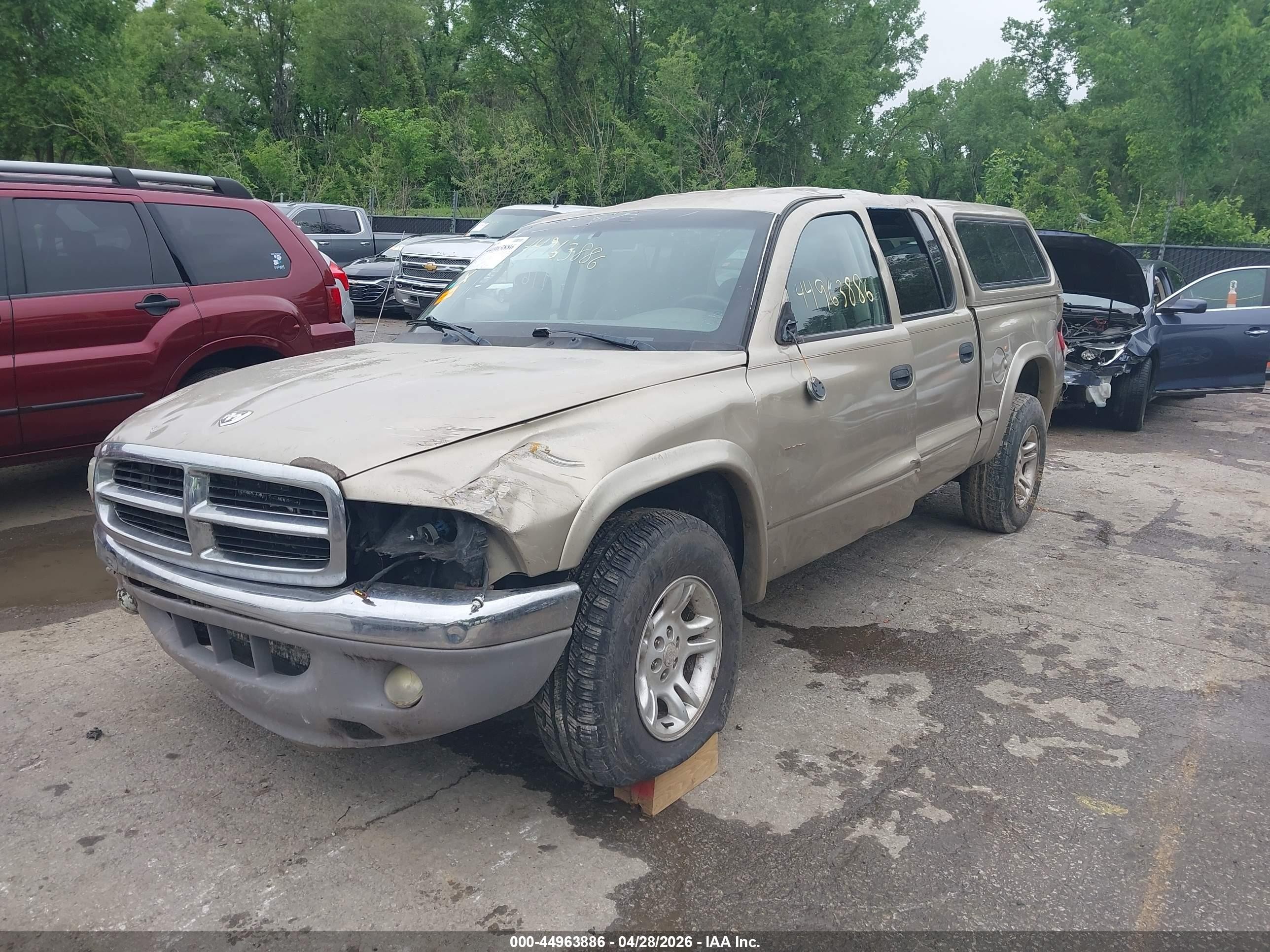 2003 Dodge Dakota Slt Gold vin: 1D7HL48N53S114205