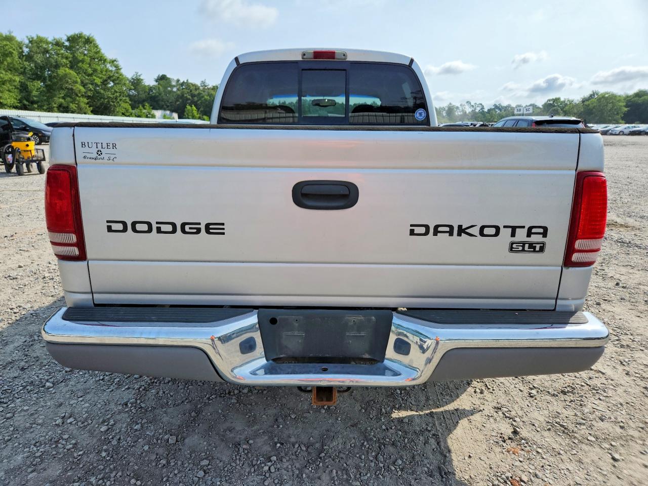 2004 Dodge Dakota Quad Slt Silver vin: 1D7HL48NX4S579337