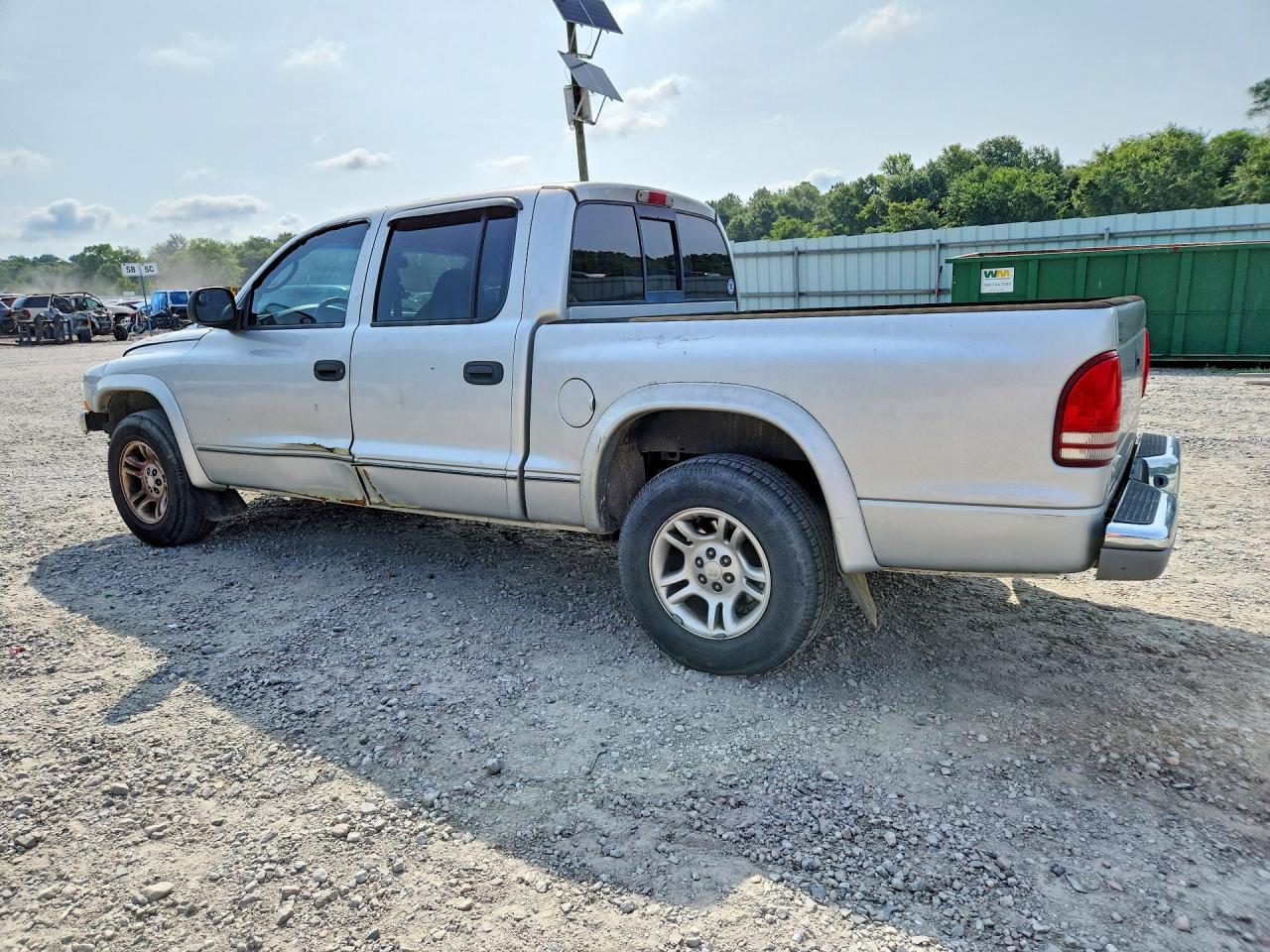 2004 Dodge Dakota Quad Slt Silver vin: 1D7HL48NX4S579337