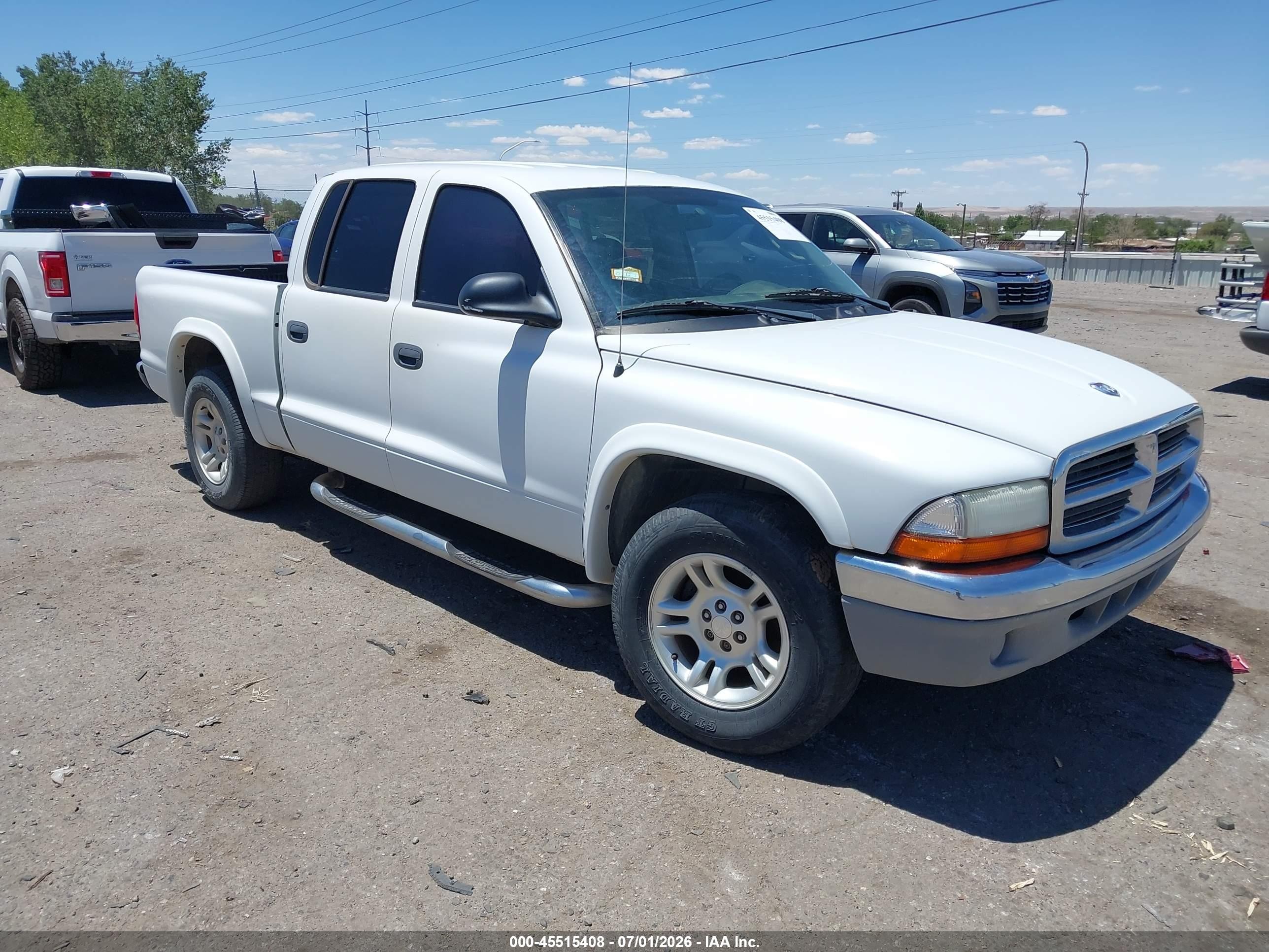 2003 Dodge Dakota Slt White vin: 1D7HL48X53S351911
