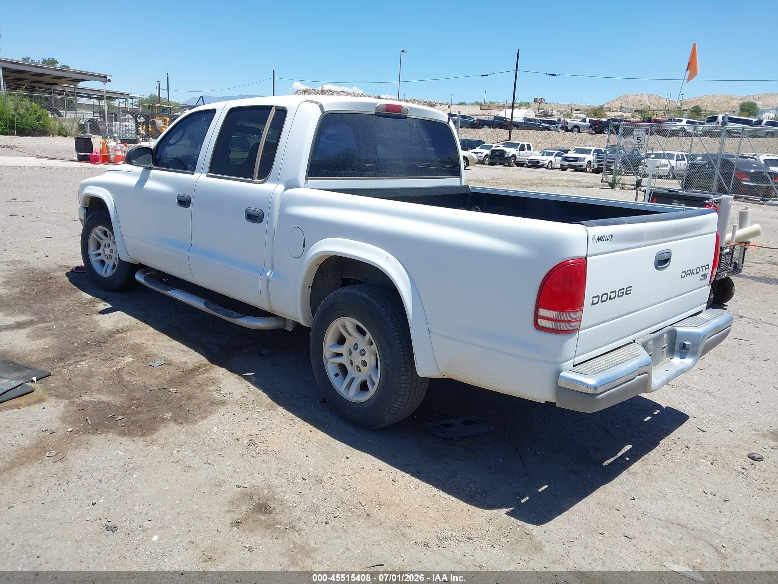 2003 Dodge Dakota Slt Белый vin: 1D7HL48X53S351911