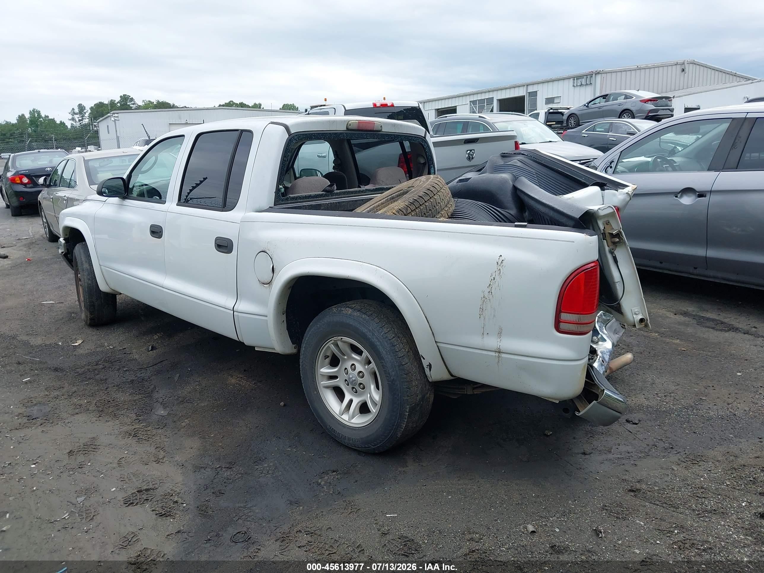 2003 Dodge Dakota Slt White vin: 1D7HL48X93S295875