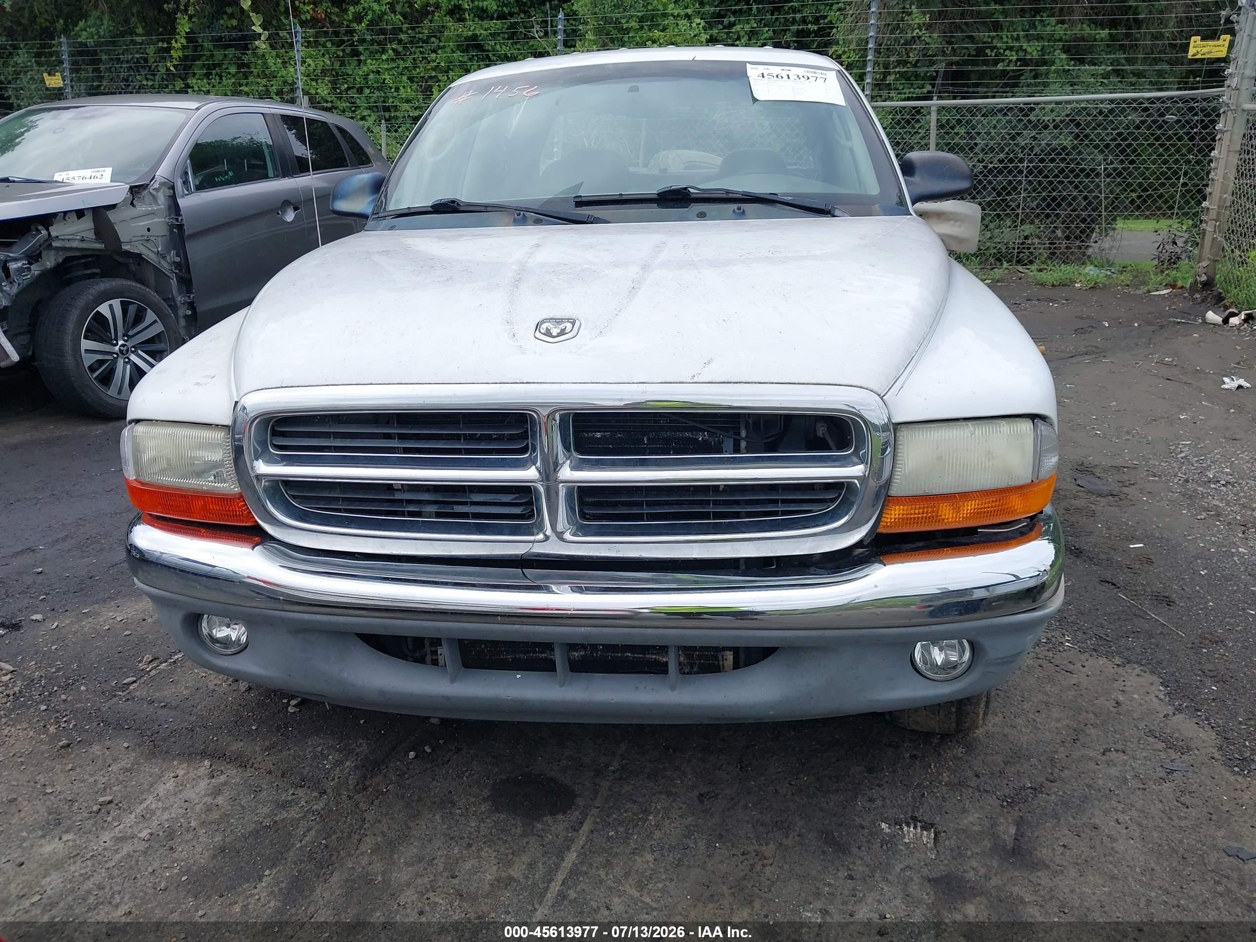 2003 Dodge Dakota Slt White vin: 1D7HL48X93S295875