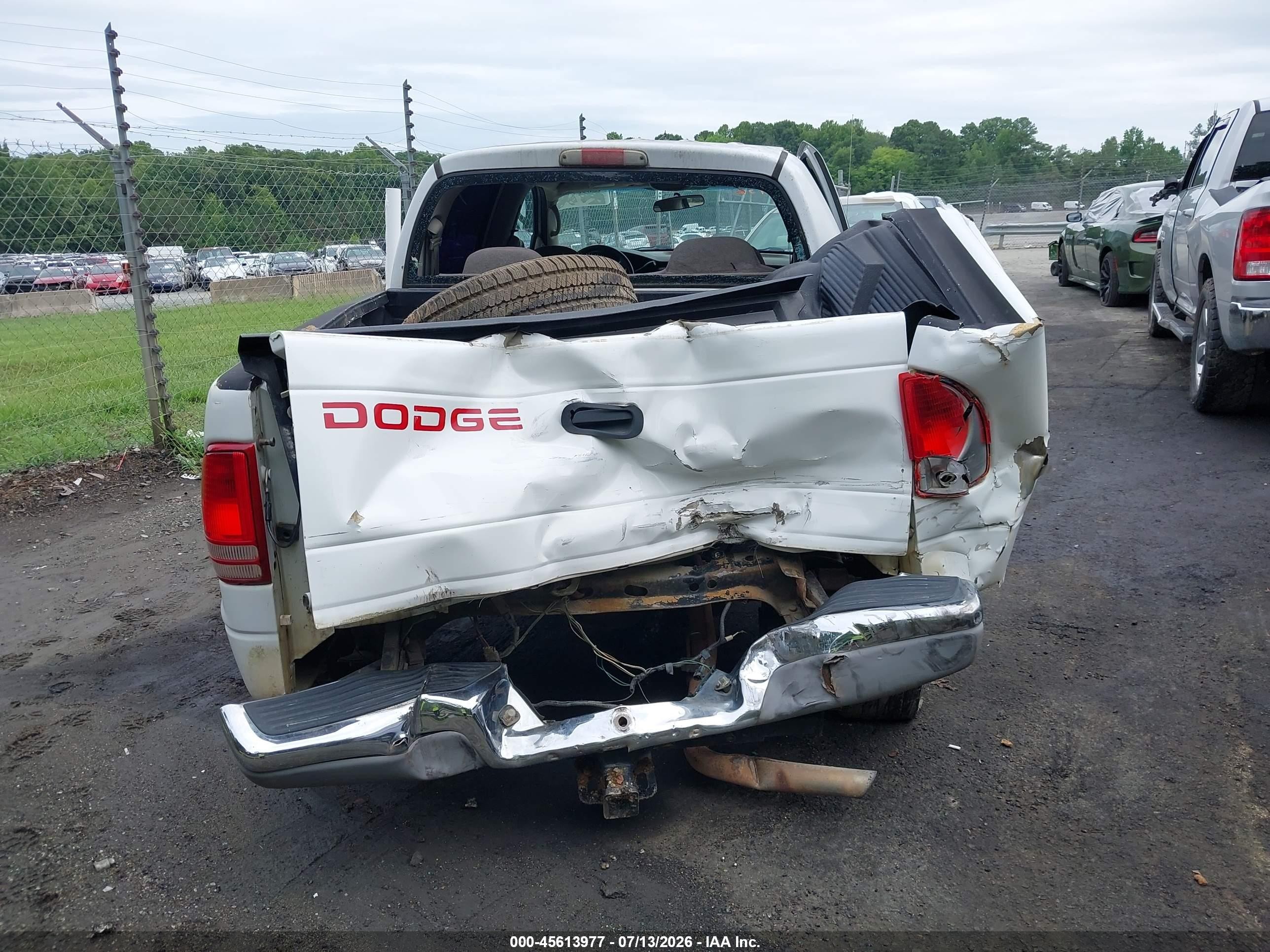 2003 Dodge Dakota Slt White vin: 1D7HL48X93S295875