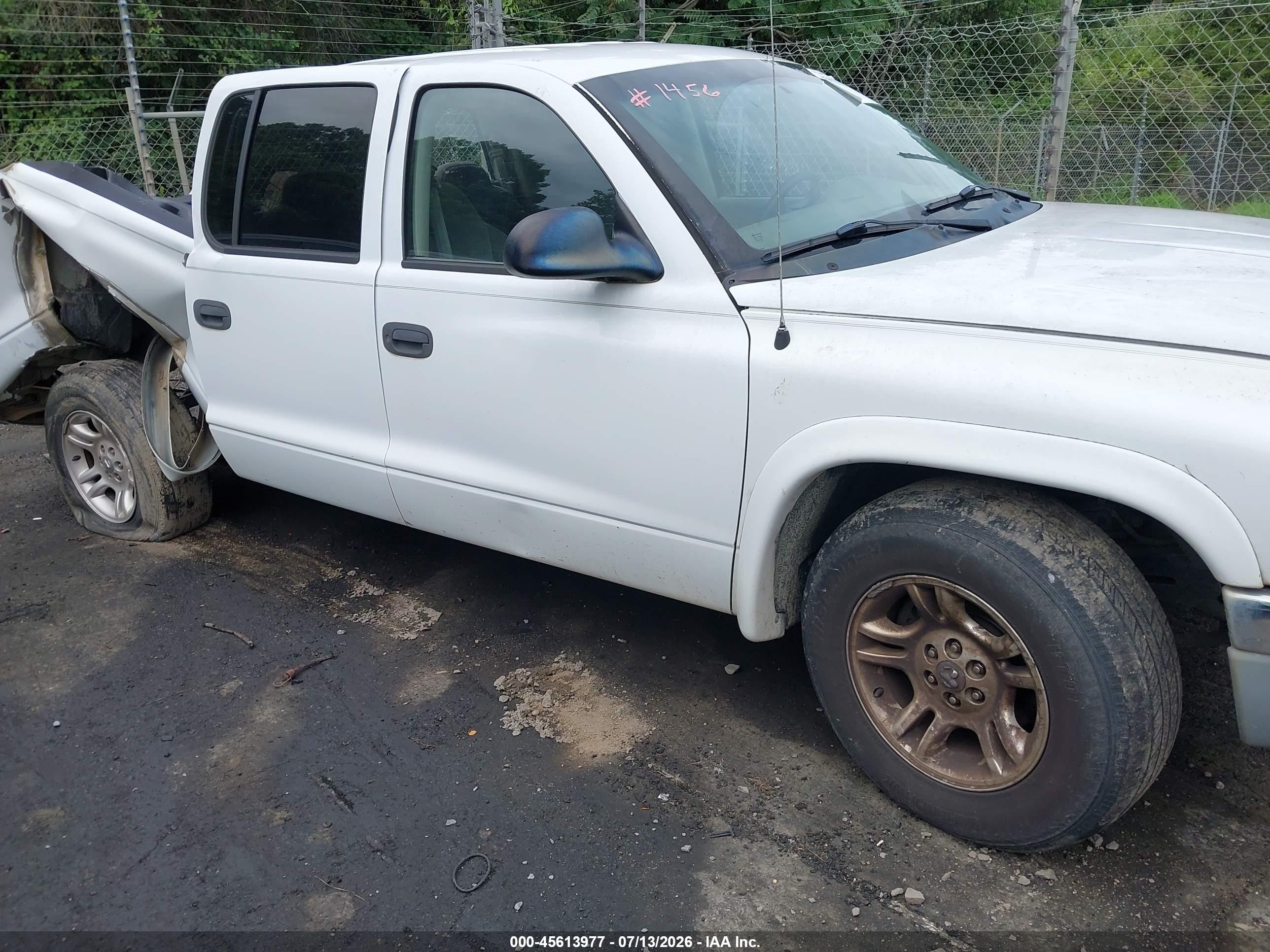 2003 Dodge Dakota Slt White vin: 1D7HL48X93S295875